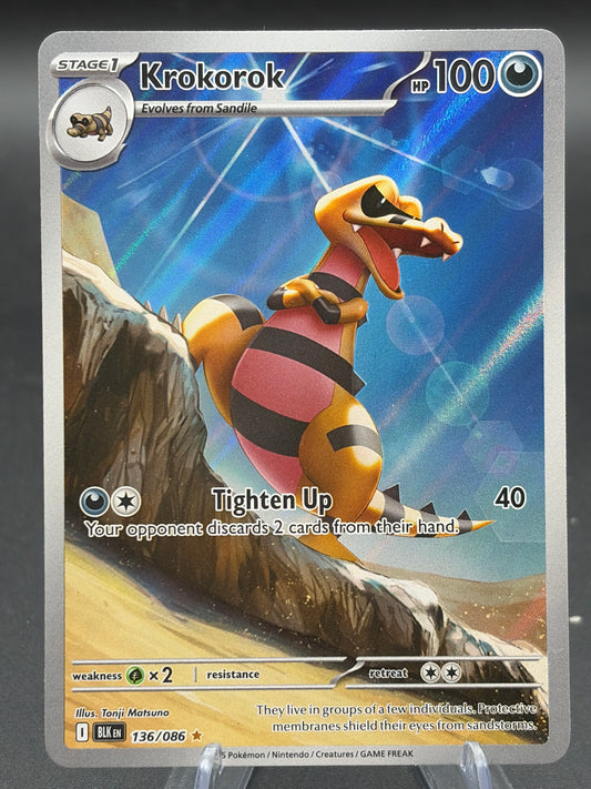 Pokémon TCG: 2025 Krokorok - 136/086  SV: Black Bolt