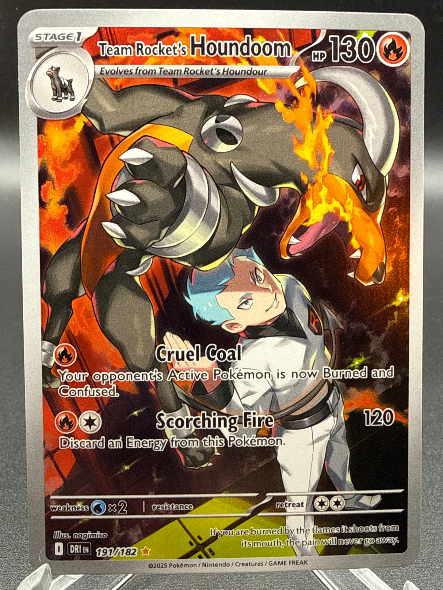 Pokémon TCG: 2025 Team Rocket's Houndoom 191/182 SV: Destined Rivals