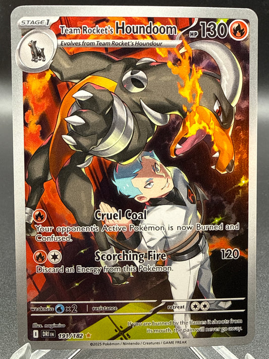 Pokémon TCG: 2025 Team Rocket's Houndoom - 191/182 - SV: Destined Rivals
