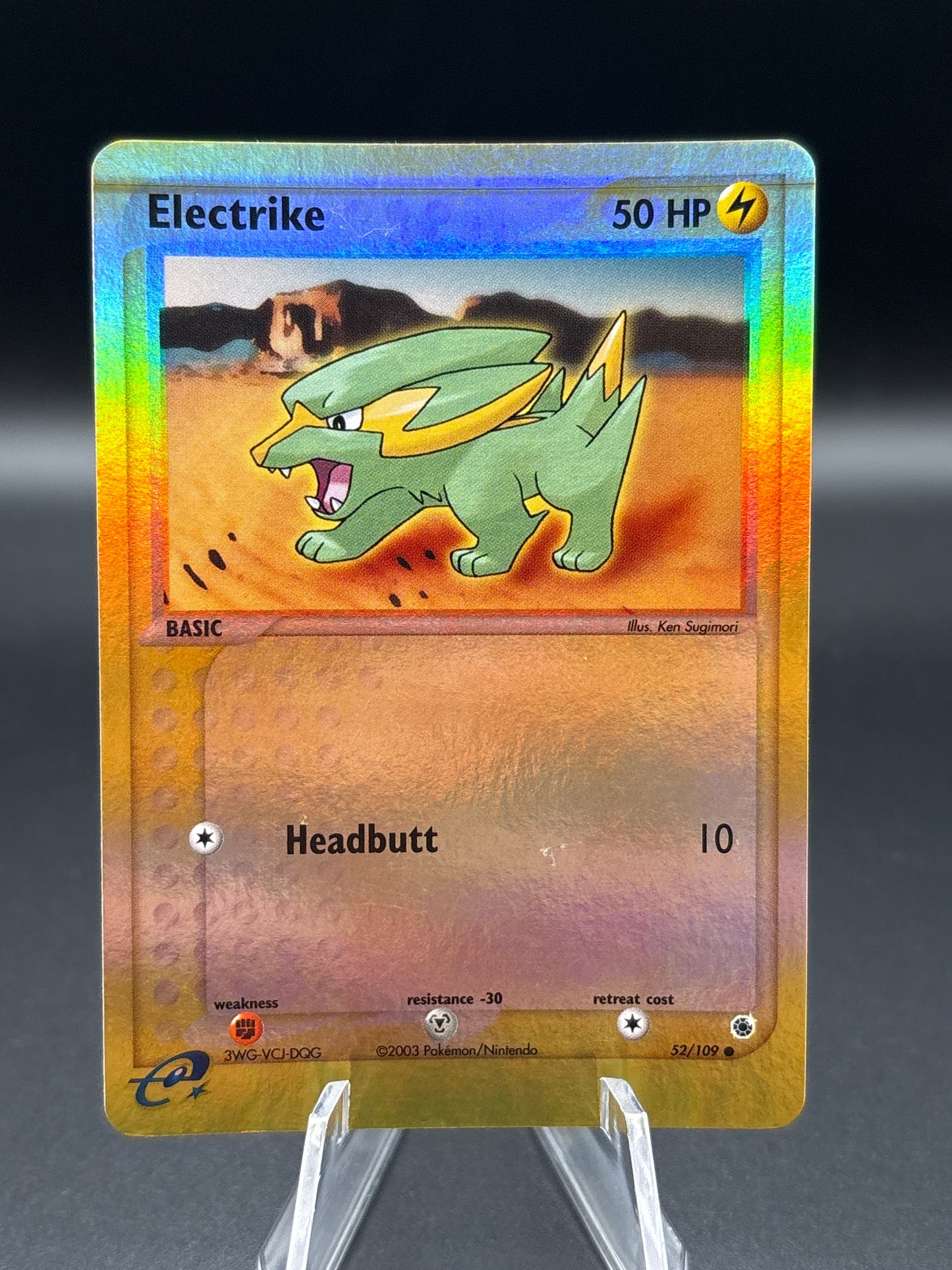 Pokémon TCG: 2003 Electrike 52/109 EX: Ruby & Sapphire Reverse Holo