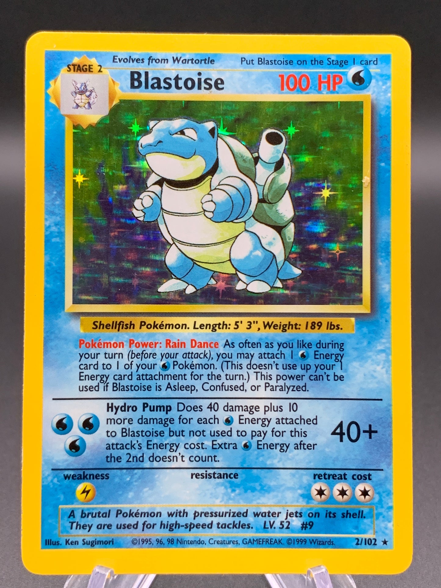 Pokémon TCG: 1999 Blastoise - 2/102 - Base Set Holo