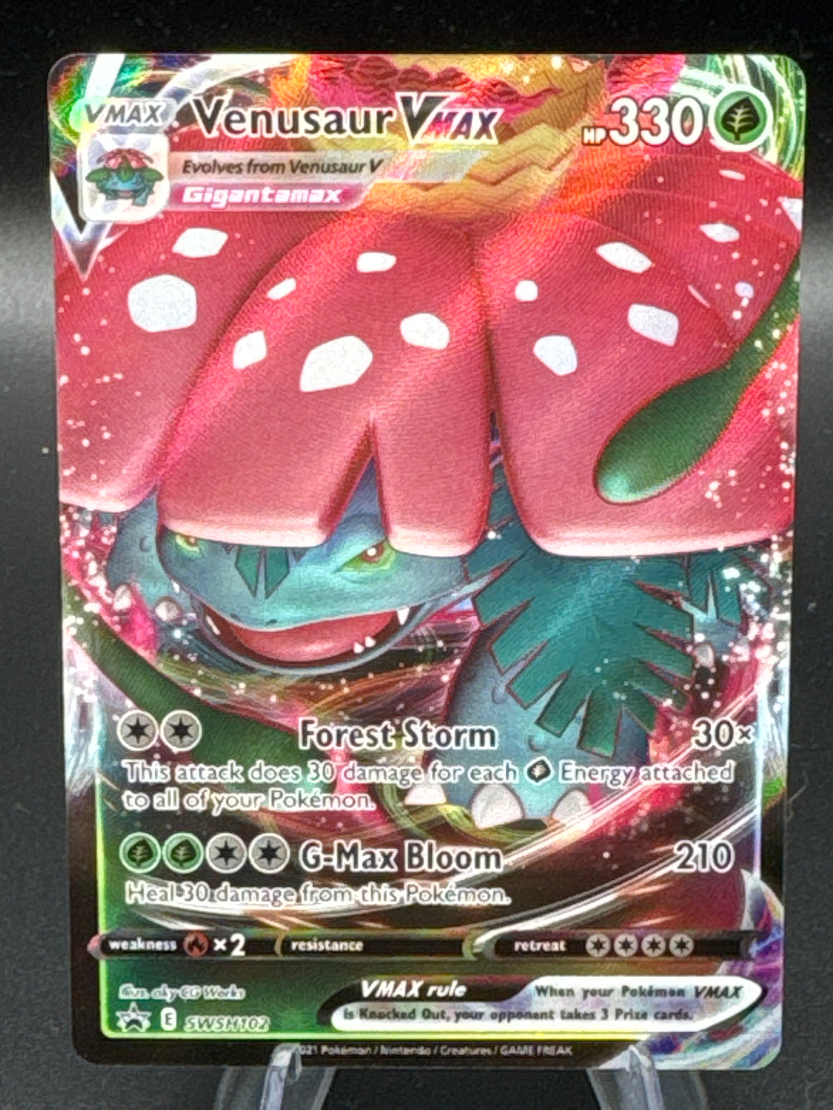 Pokemon TCG: 2021 Venusaur VMax - SWSH102 - S&S: Sword & Shield Promos
