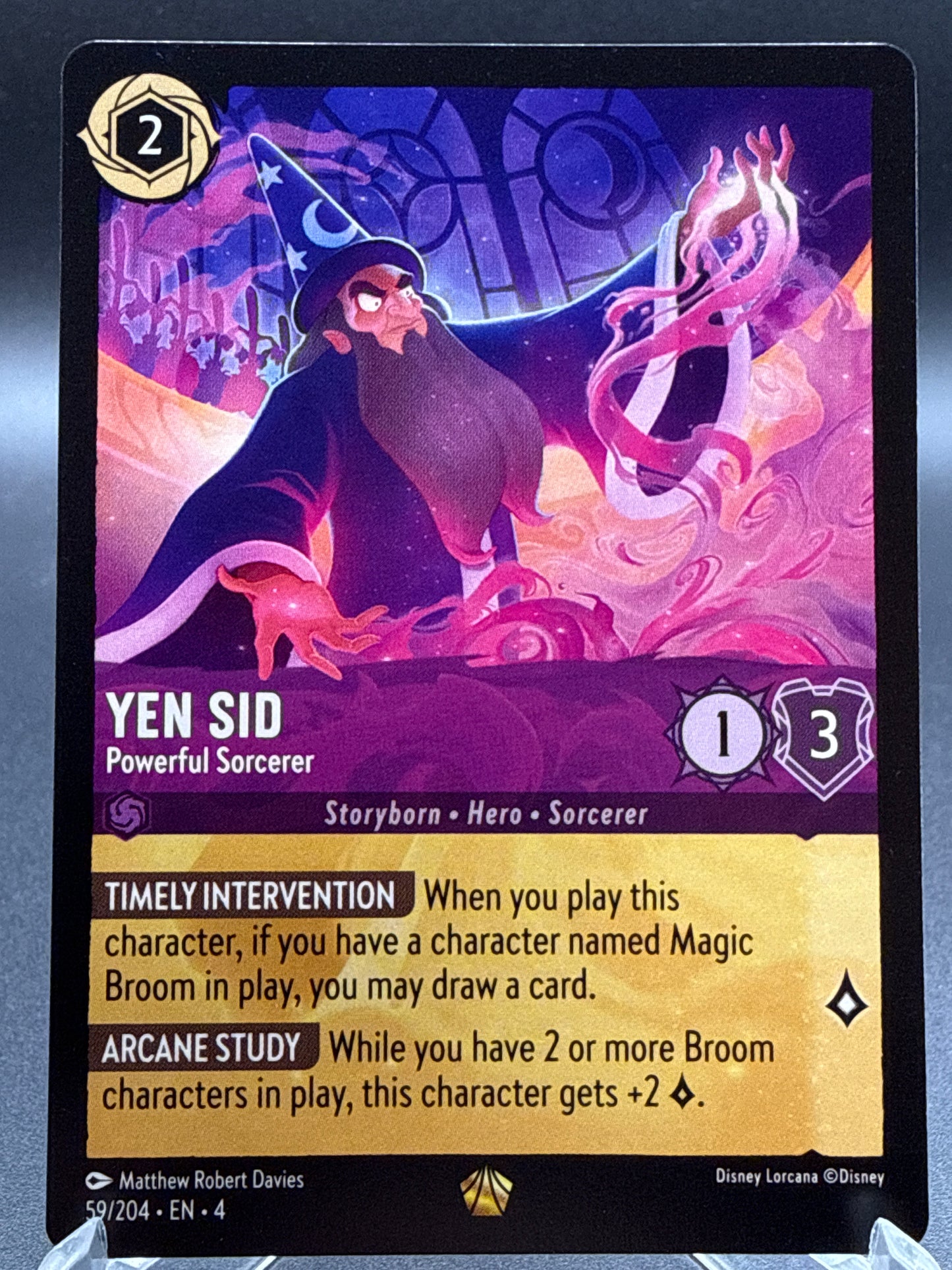 Disney Lorcana TCG: Yen Sid - Powerful Sorcerer - 59/204 - Ursula's Return