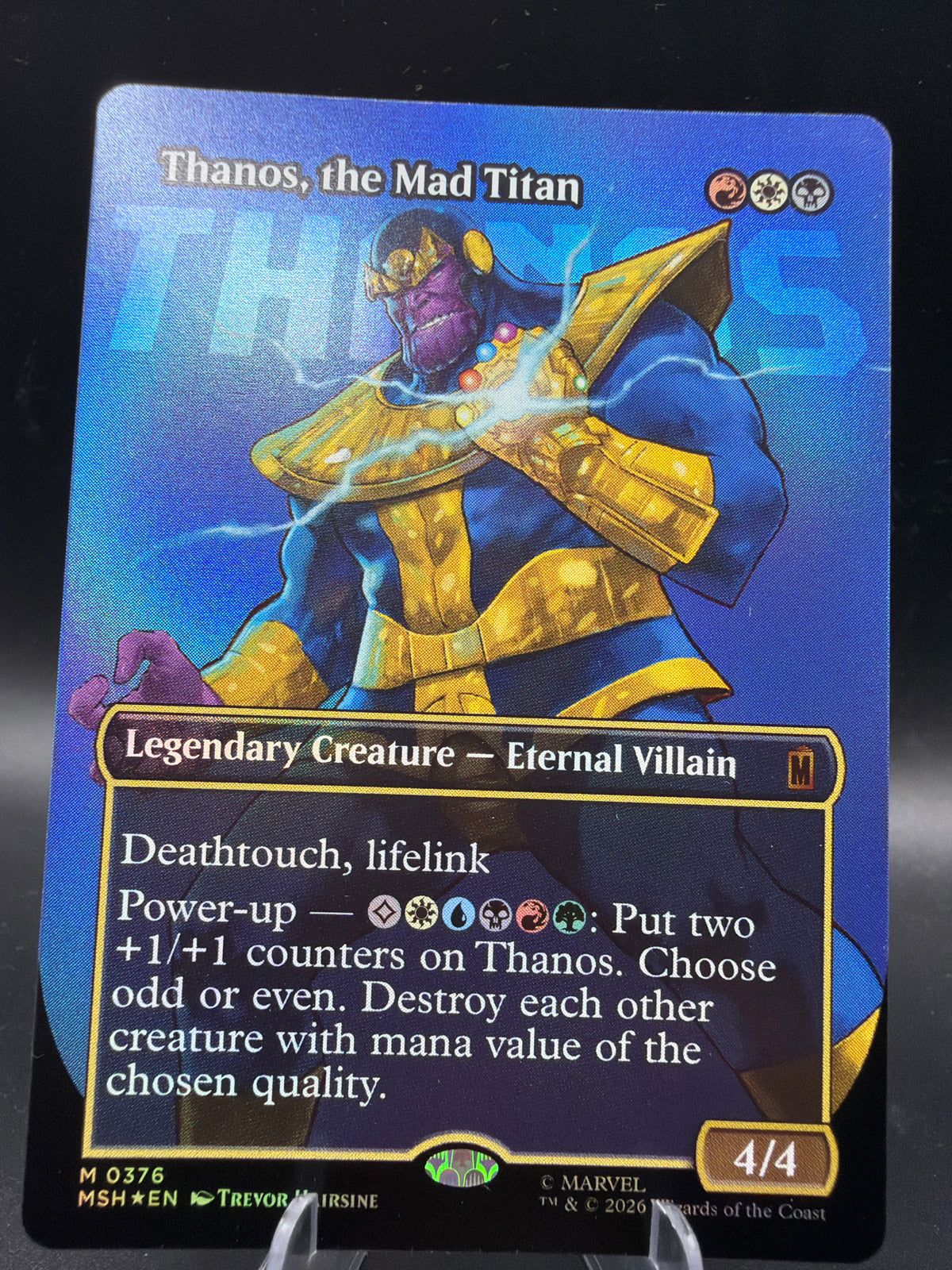 MTG TCG: Thanos, the Mad Titan (Borderless) (0376) - Marvel Super Heroes (MSH)