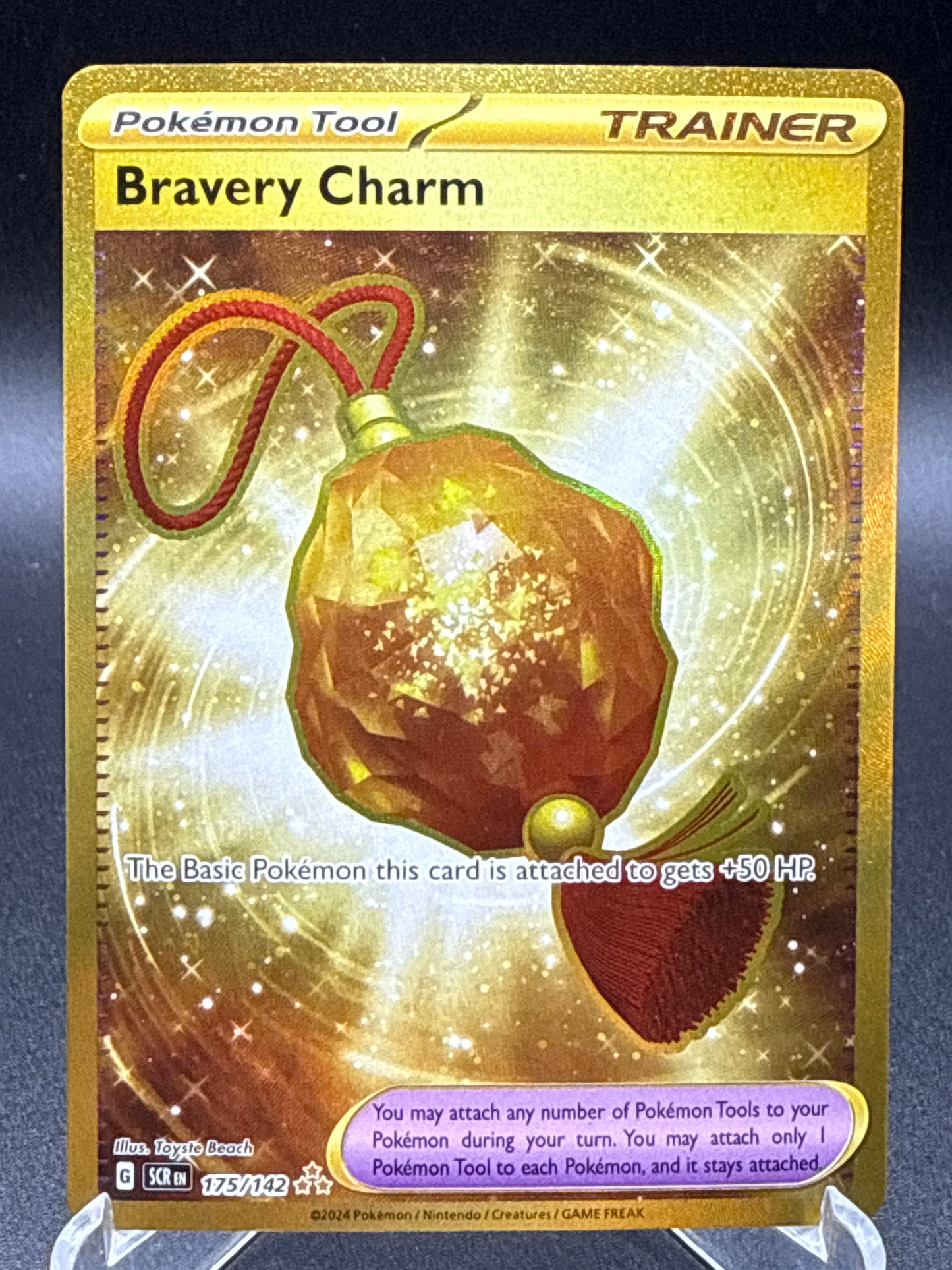 Pokémon TCG: 2024 Bravery Charm - 175/142 - SV: Stellar Crown