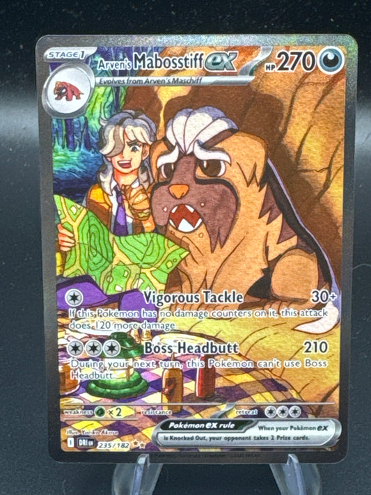 Pokémon TCG: 2025 Arven's Mabosstiff ex - 235/182 - SV: Destined Rivals