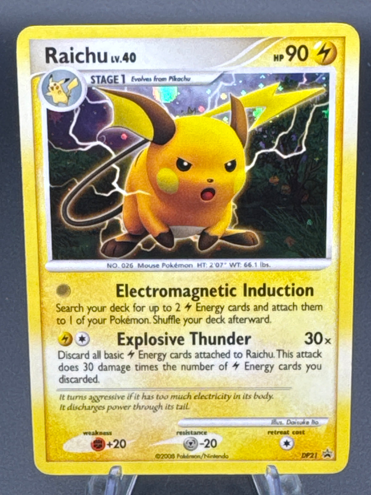 Pokémon TCG: 2008 Raichu DP21 Diamond and Pearl Promo
