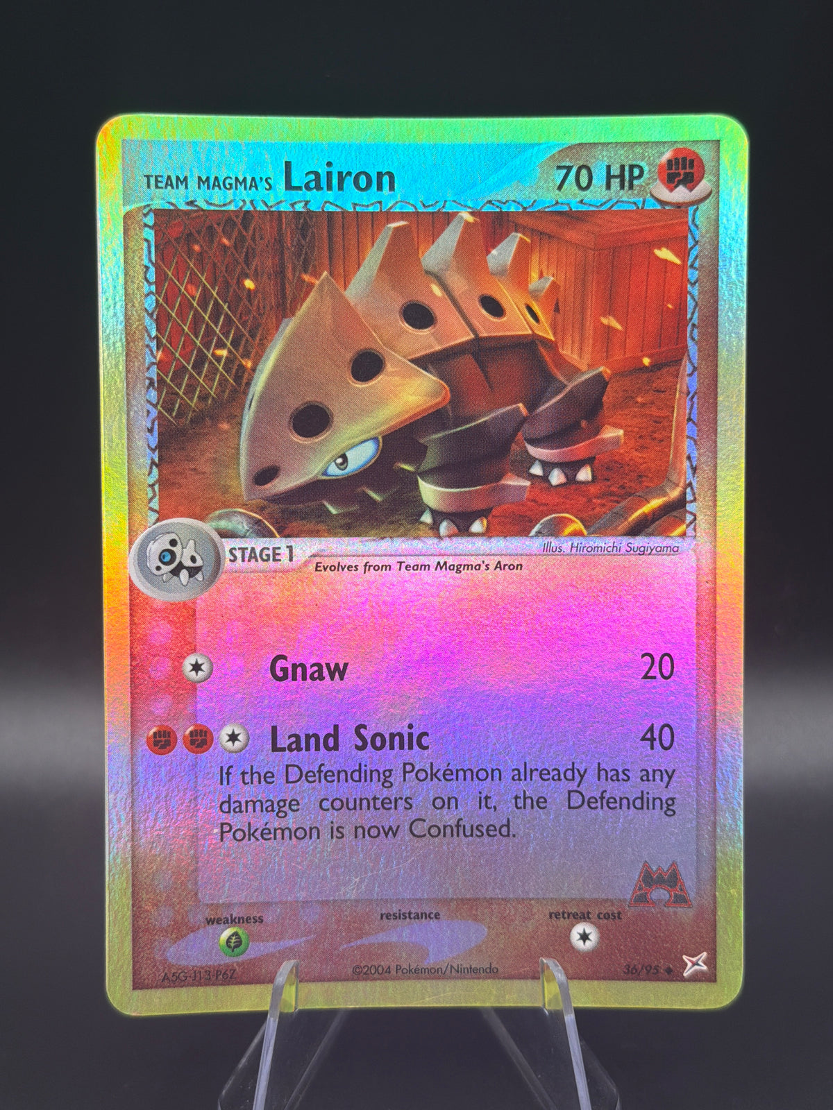Pokémon TCG: Team Magma's Lairon 36/95 Team Magma vs Team Aqua