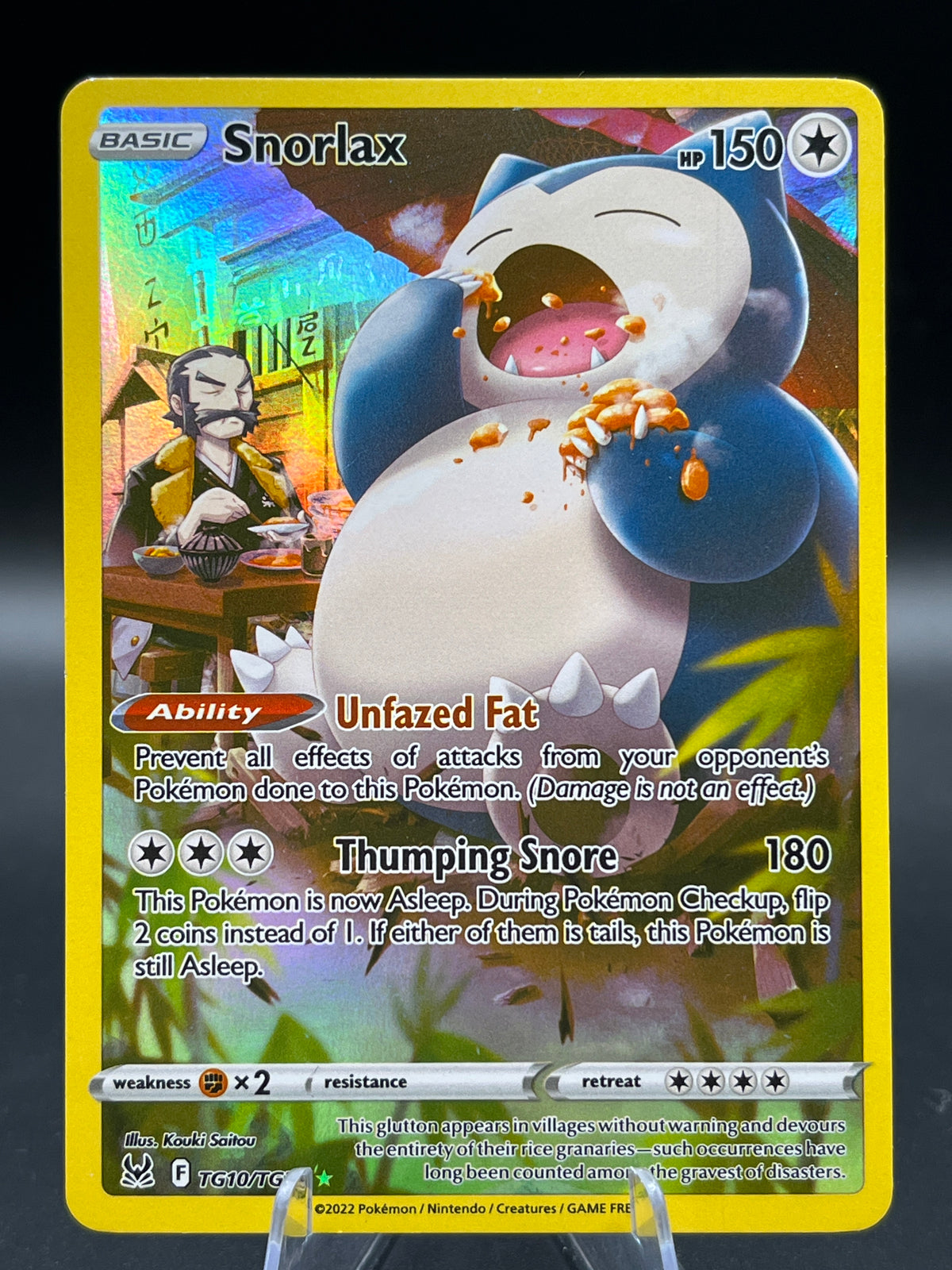 Pokémon TCG: 2022 Snorlax - TG10/TG30 - SWSH: Lost Origin Trainer Gallery