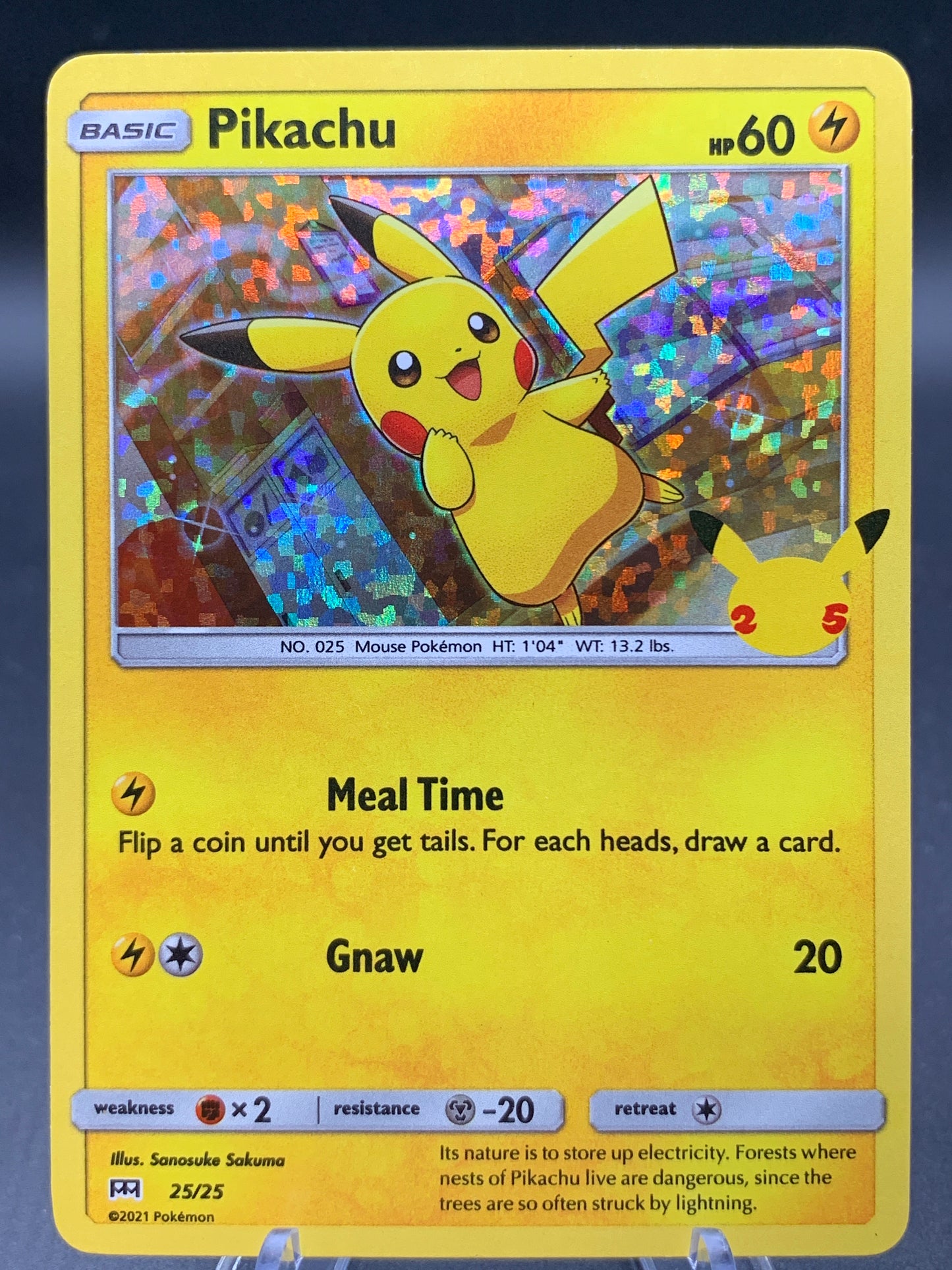 Pokémon TCG: 2021 Pikachu - 25/25 - McDonald's 25th Anniversary Promos Holo
