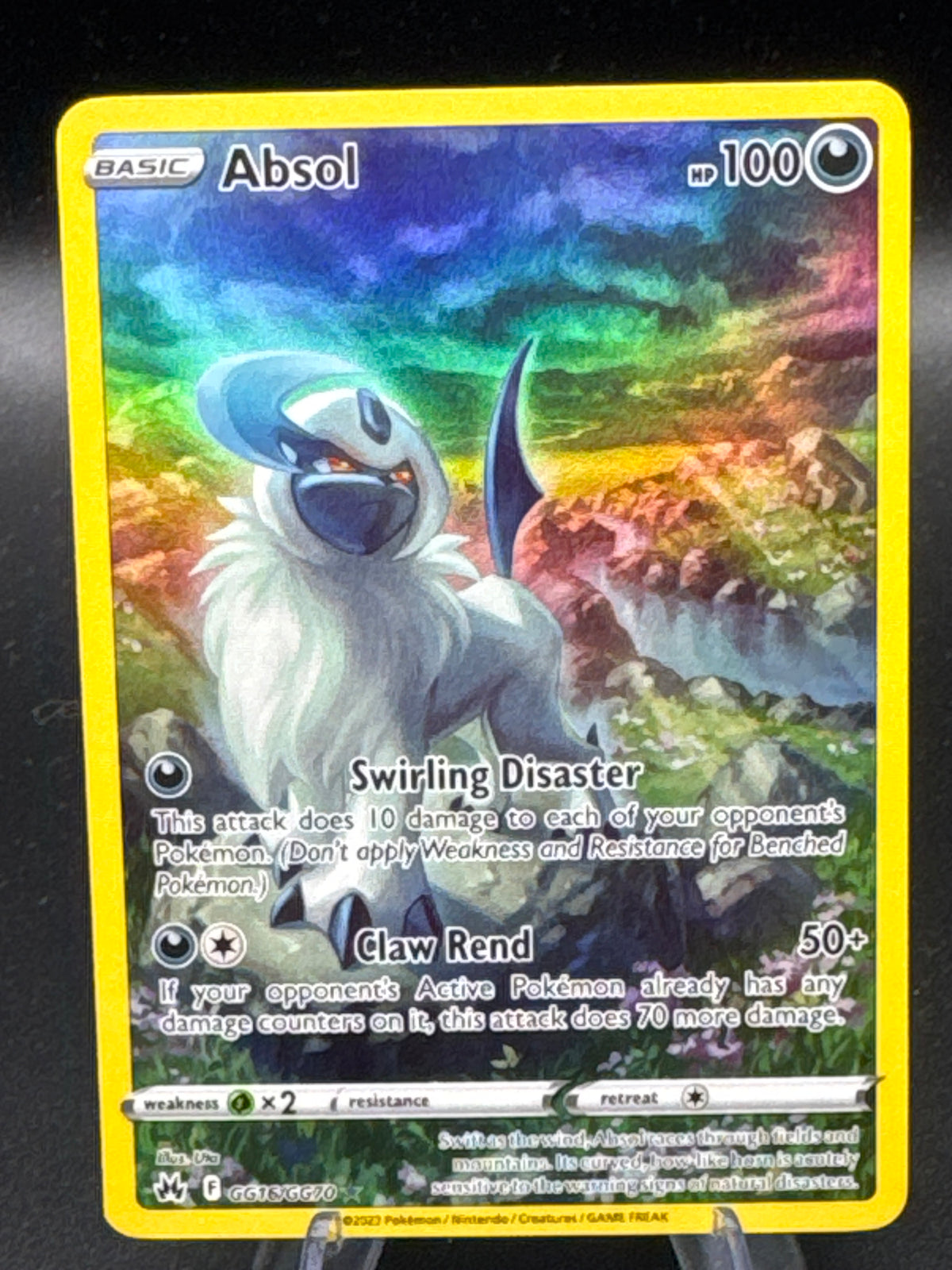 Pokémon TCG: 2023 Absol - GG16/GG70 - SWSH: Crown Zenith Galarian Gallery
