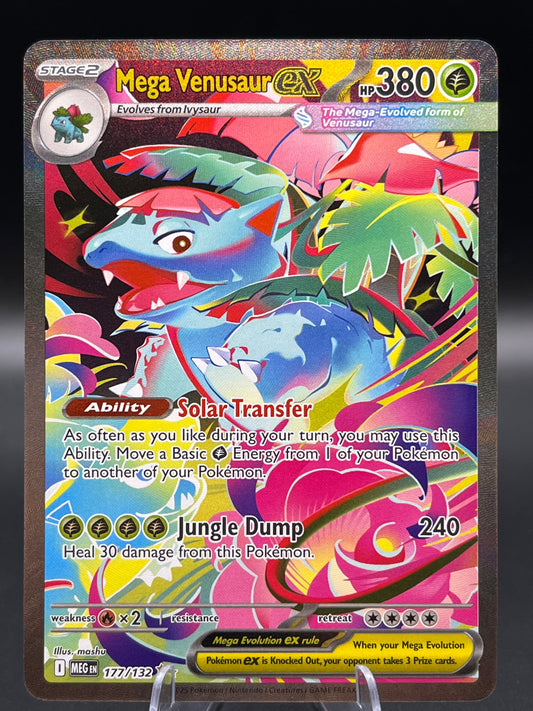 Pokémon TCG: 2025 Mega Venusaur ex 177/132 MEG: Mega Evolution
