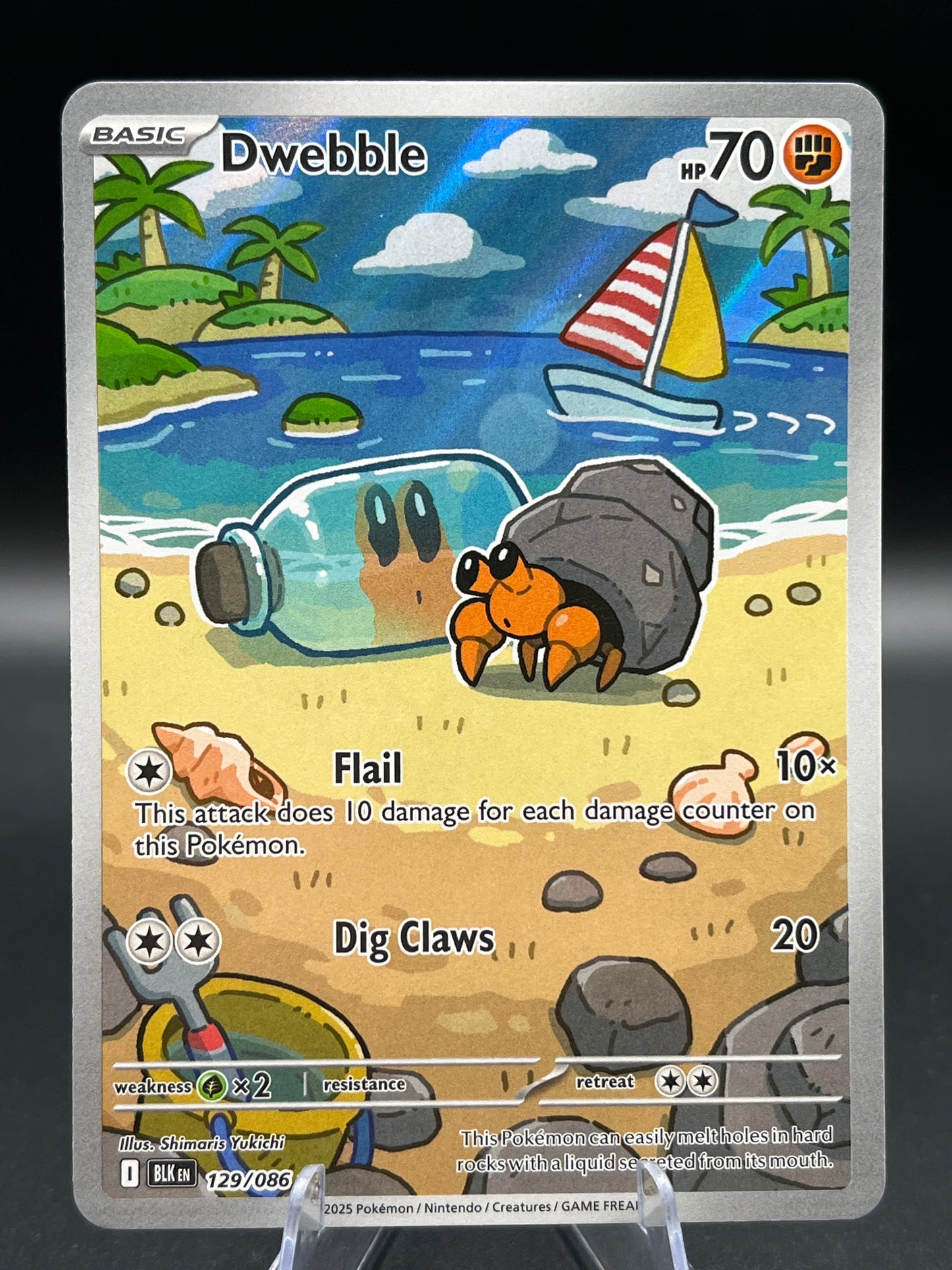 Pokémon TCG: 2025 Dwebble 129/086 SV: Black Bolt