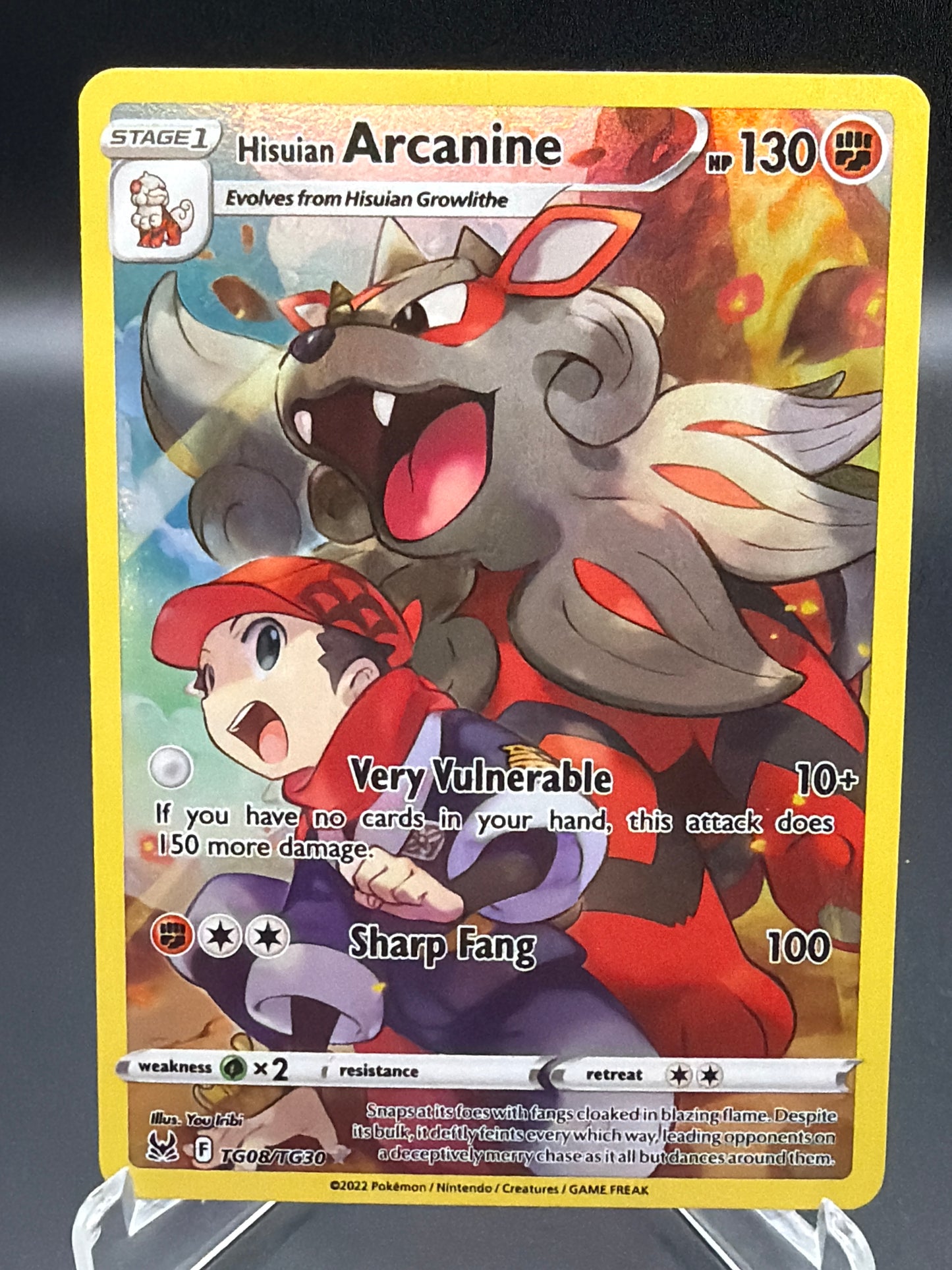 Pokémon TCG: 2022 Hisuian Arcanine - TG08/TG30 - SWSH11 Lost Origin Trainer Gallery