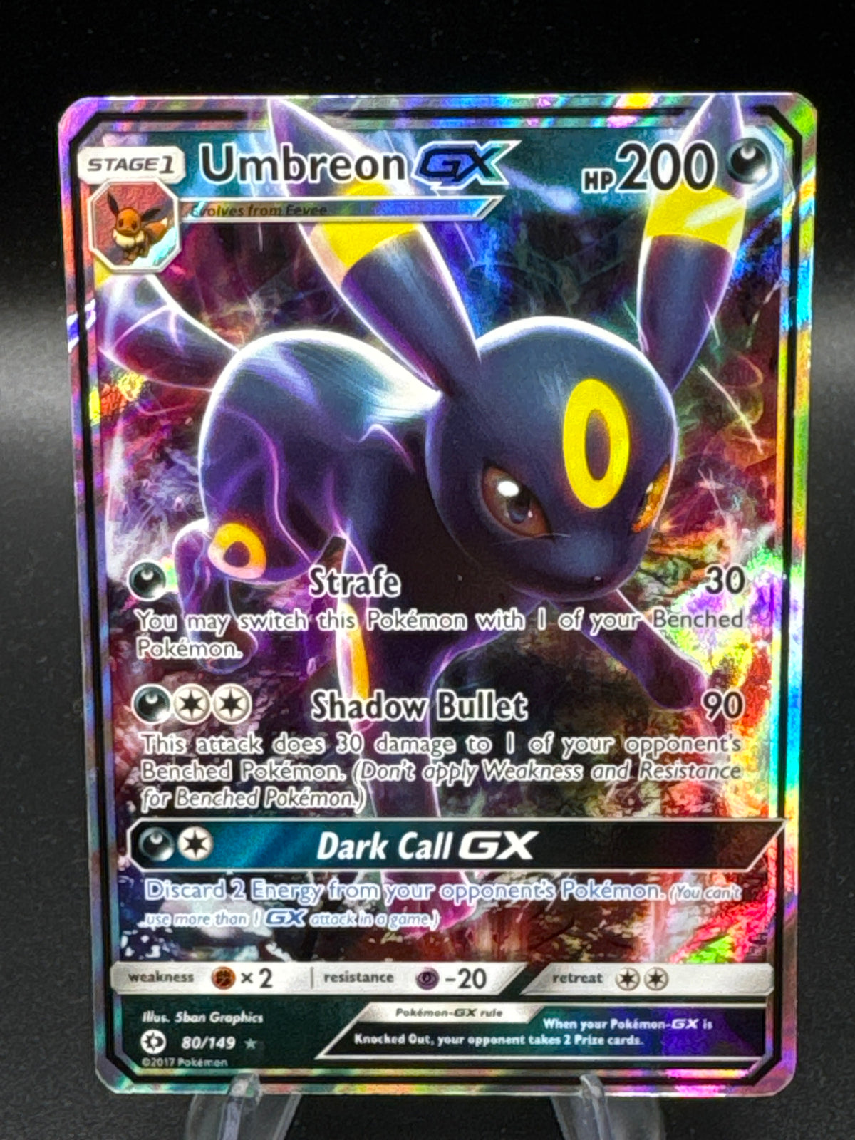 Pokémon TCG: 2017 Umbreon GX - 80/149 - SM: Base Set