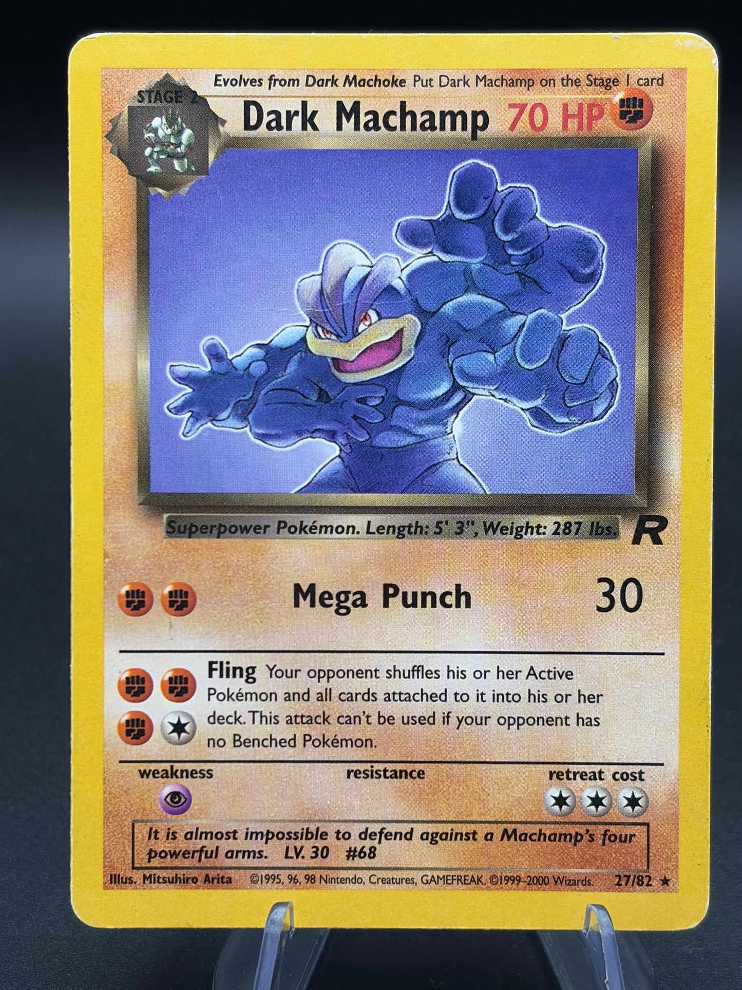Pokémon TCG: 1999 Dark Machamp 27/82 Team Rocket