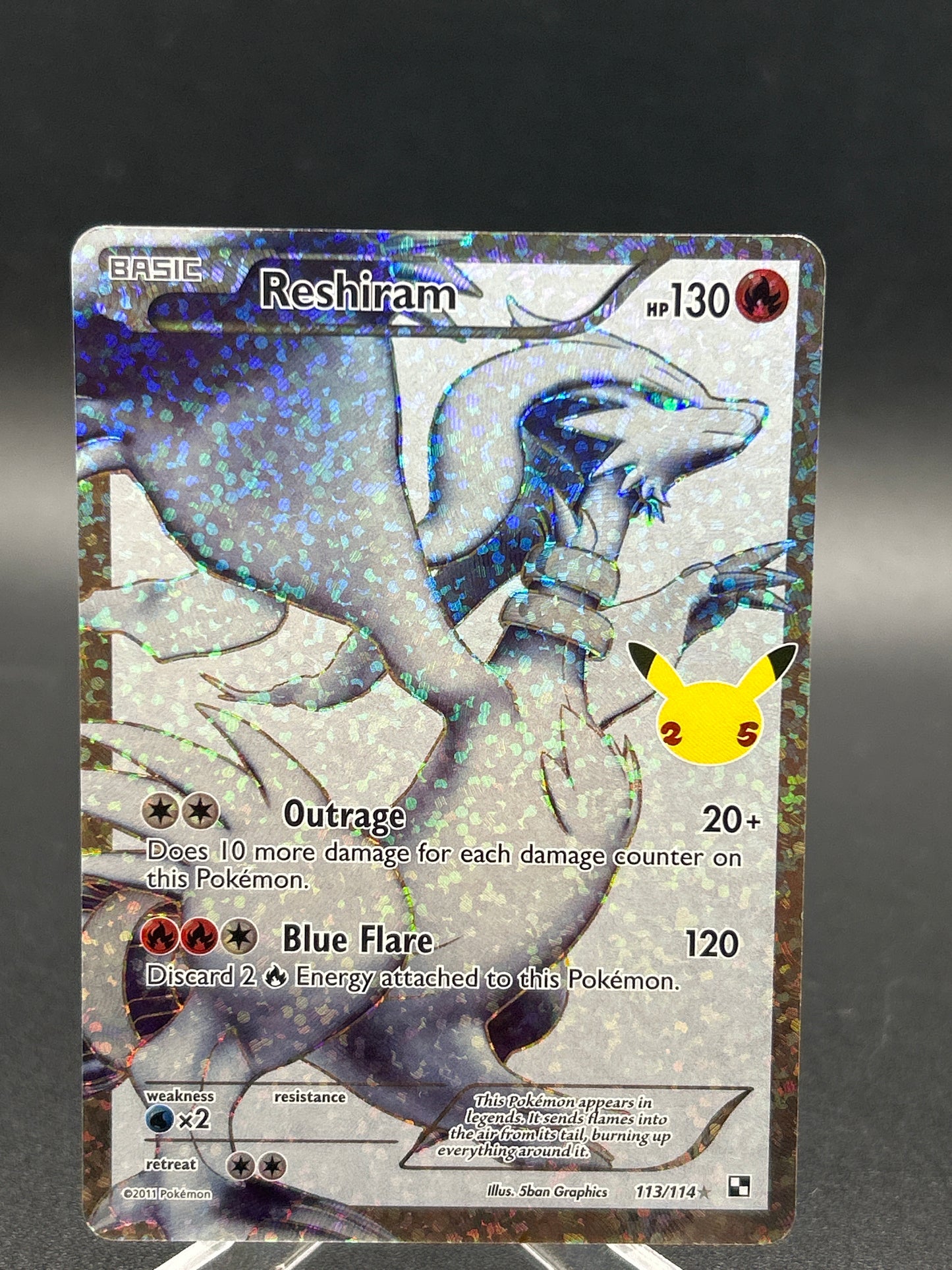Pokémon TCG: 2011 Reshiram 113/114 SWSH: Celebrations Classic Collection