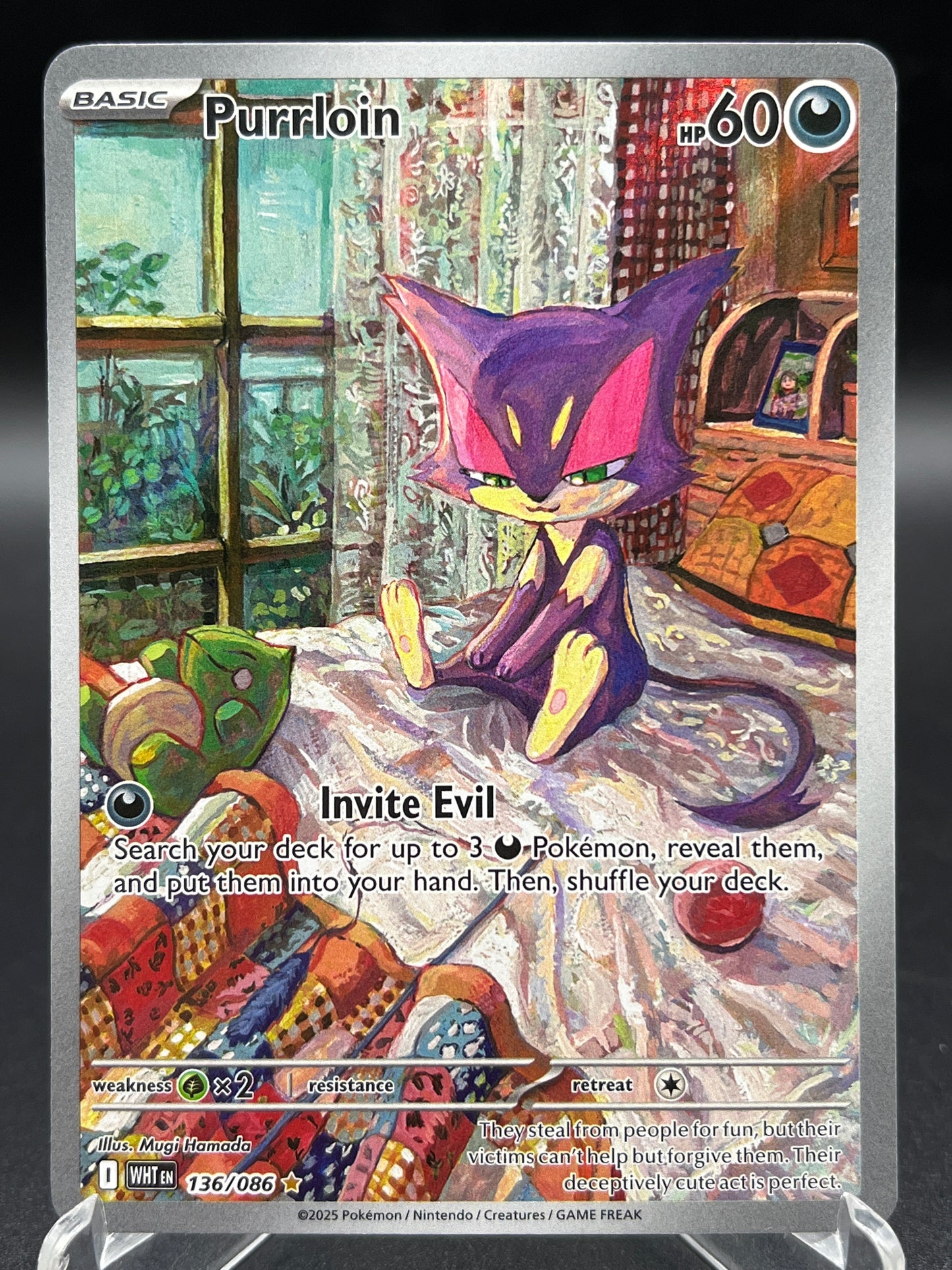 Pokémon TCG: 2025 Purrloin - 136/086 - SV: White Flare