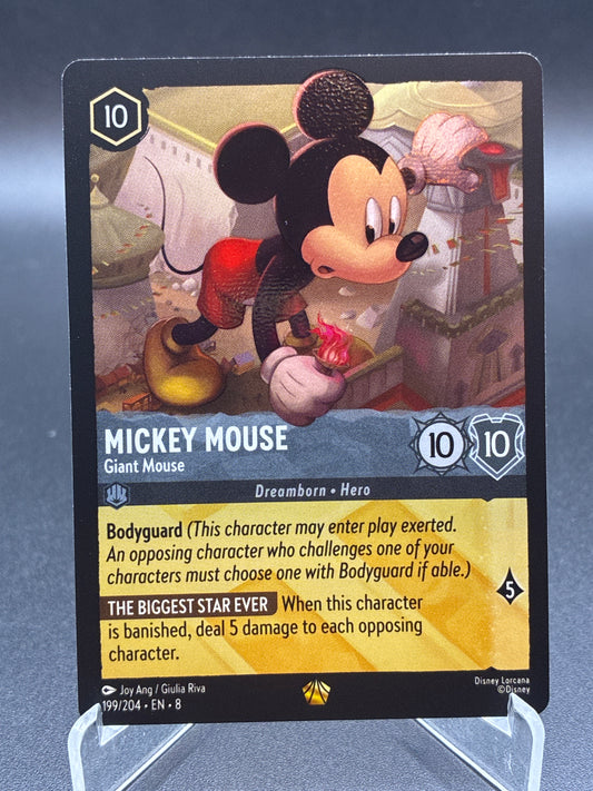 Lorcana TCG: Mickey Mouse Giant Mouse 199/204 Reign of Jafar