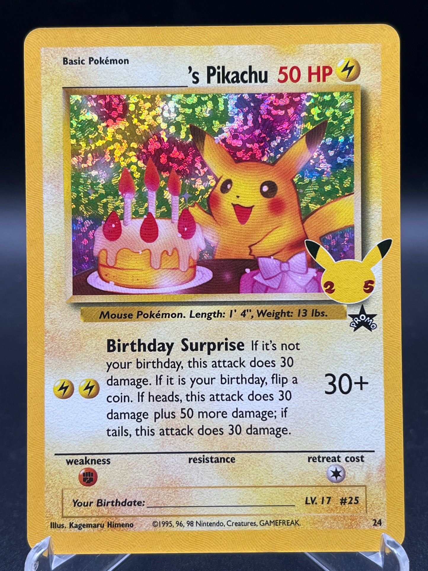 Pokémon TCG: 2021 Birthday Pikachu - #24 - Celebrations: Classic Collection