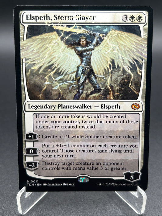 MTG TCG: Elspeth, Storm Slayer M 0011 TDM: Tarkir, Dragonstorm