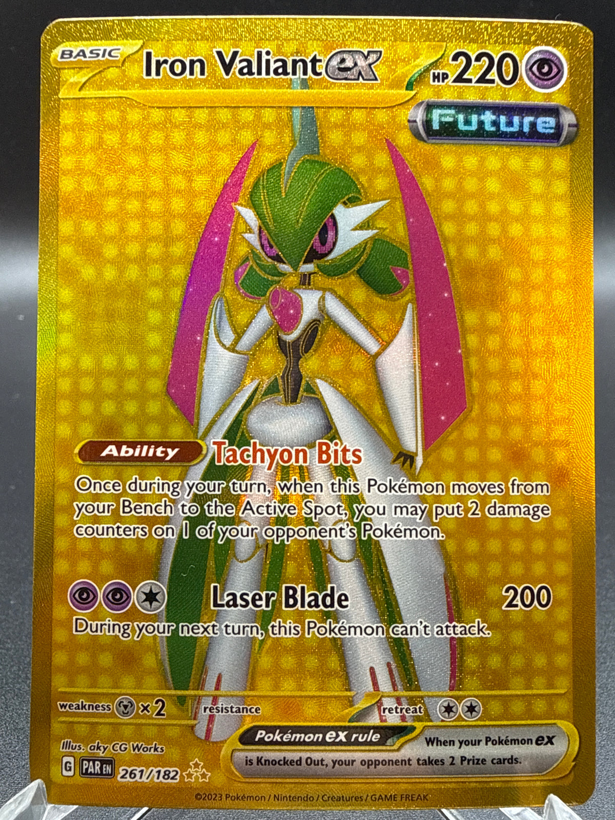 Pokémon TCG: 2023 Iron Valiant ex - 261/182 - SV04: Paradox Rift