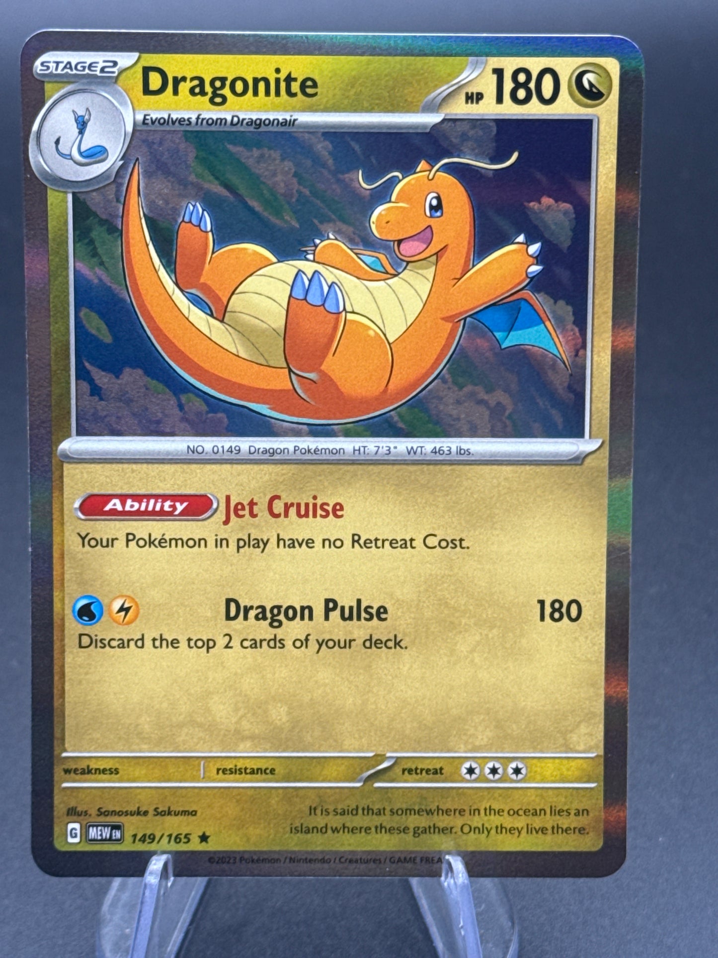 Pokemon TCG: 2023 Dragonite 149/165  - Scarlet & Violet 151
