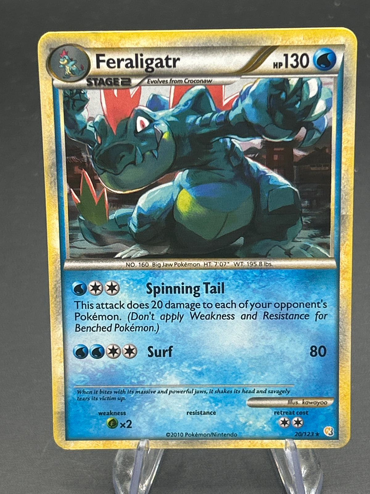 Pokémon TCG: 2010 Feraligatr 20/123 - Holo - HeartGold SoulSilver