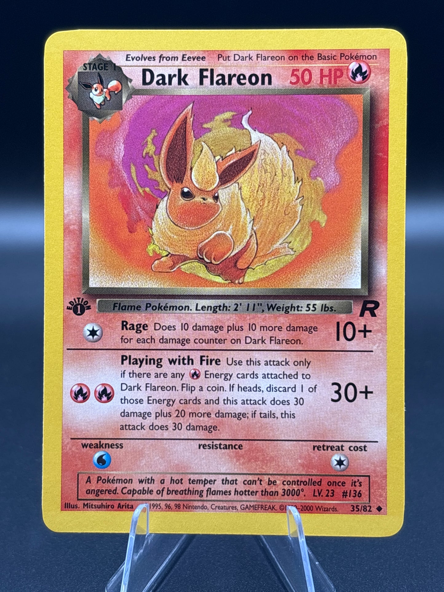 Pokémon TCG: 2000 Dark Flareon 35/82 - 1st Edition Team Rocket