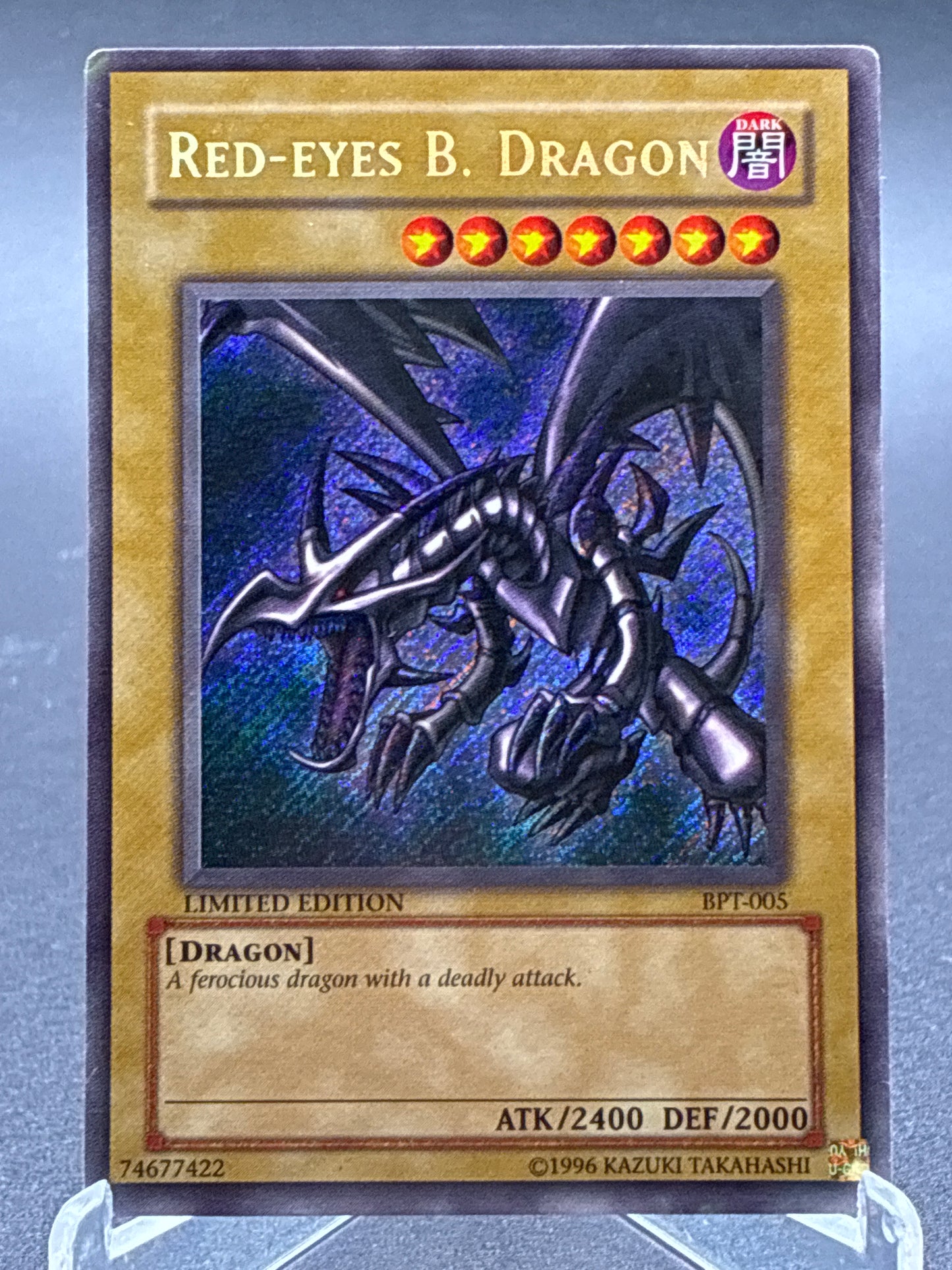 Yu-Gi-Oh! TCG: Red-Eyes B. Dragon - BPT-005 - 2002 Collectors Tin (BPT)