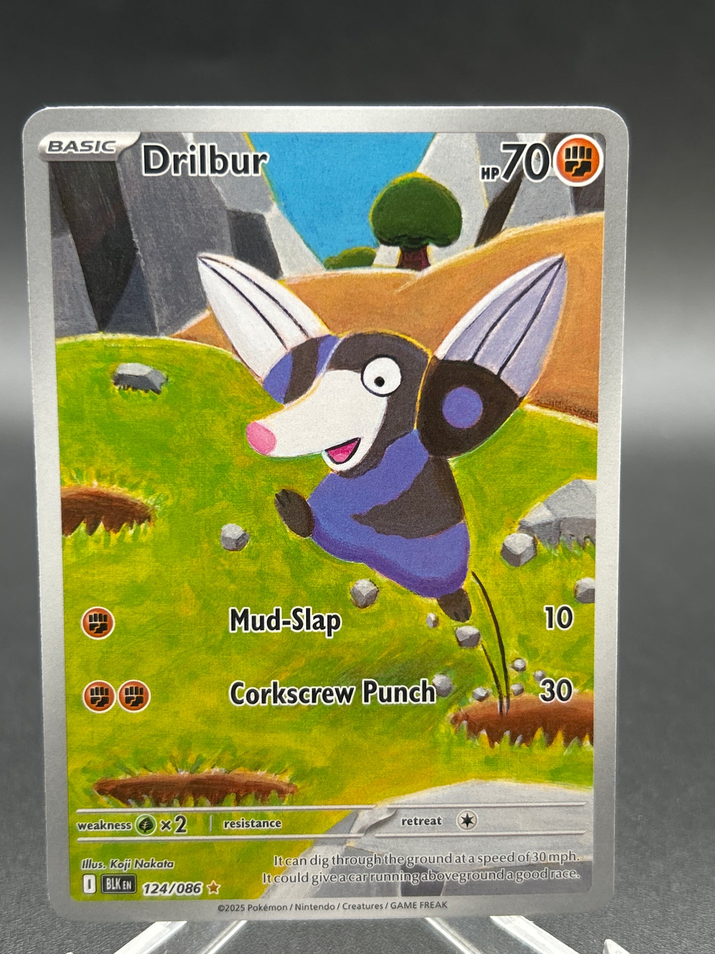Pokémon TCG: 2025 - Drilbur - 124/086 - SV: Black Bolt