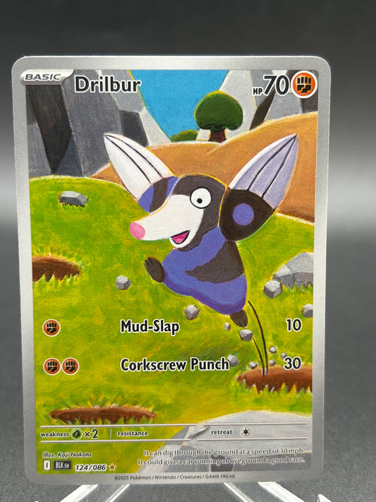 Pokémon TCG: 2025 - Drilbur - 124/086 - SV: Black Bolt