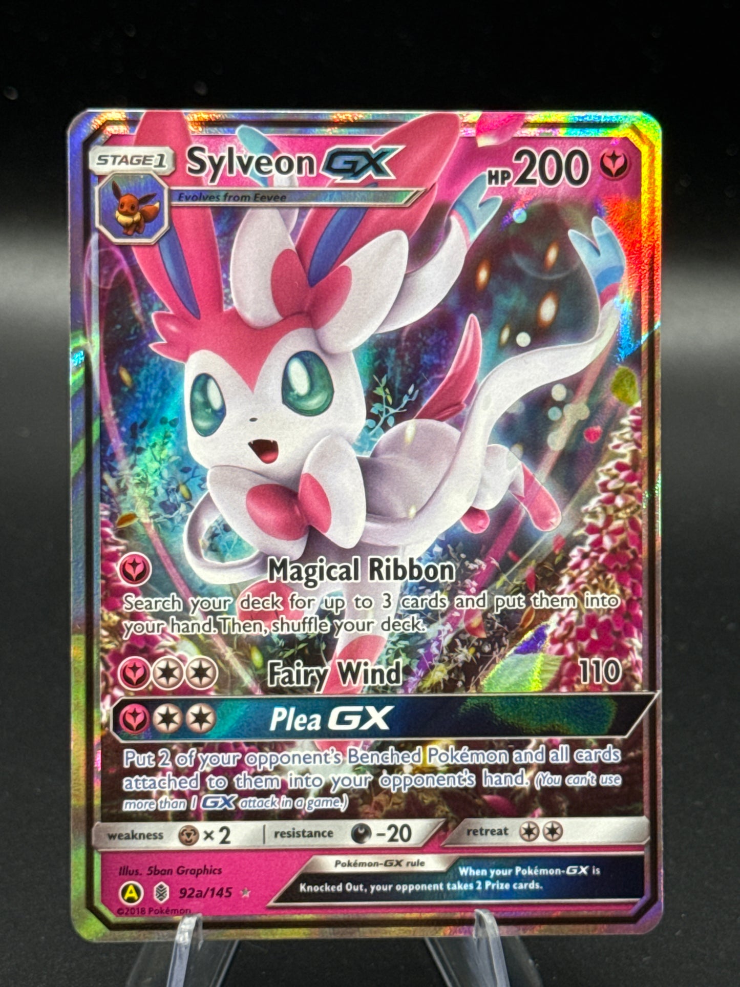 Pokémon TCG: 2019 Sylveon GX 92a/145 Hidden Fates Full Art