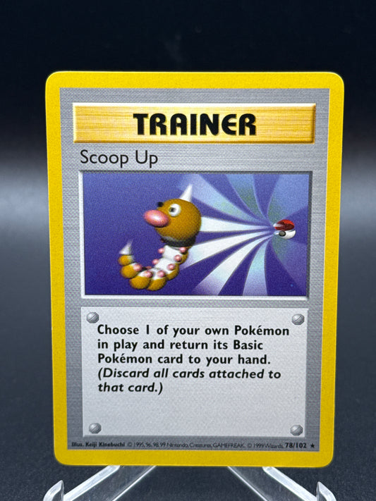 Pokémon TCG: Scoop Up - 78/102 Base Set Unlimited Shadowless