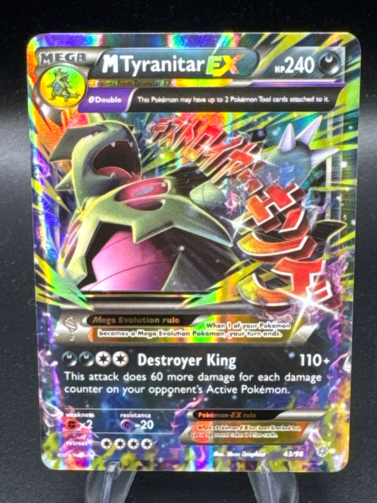 Pokémon TCG: 2015 M Tyranitar EX - 43/98 - XY: Ancient Origins