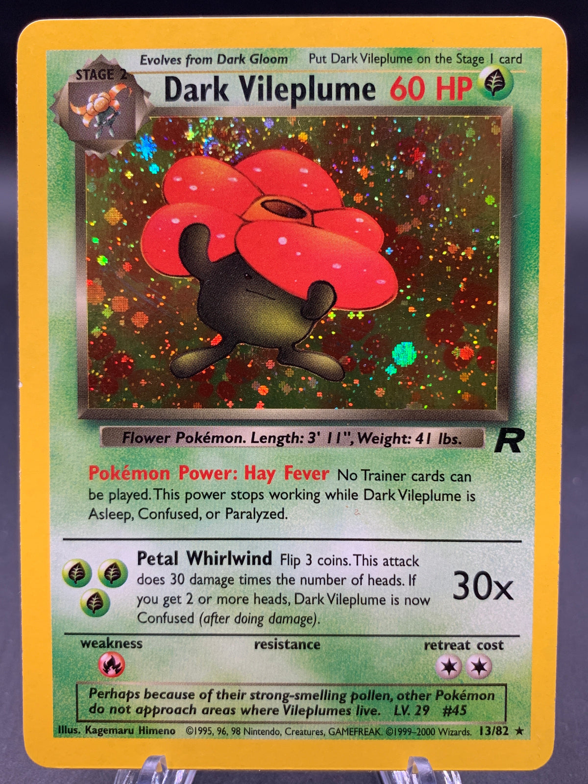 Pokémon TCG: 2000 Dark Vileplume - 13/82 - Team Rocket Unlimited Holo