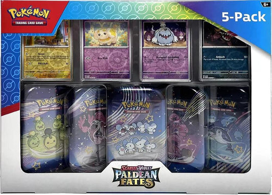 Pokémon TCG: Costco - Scarlet & Violet - Paldean Fates - Mini Tin 5-pack