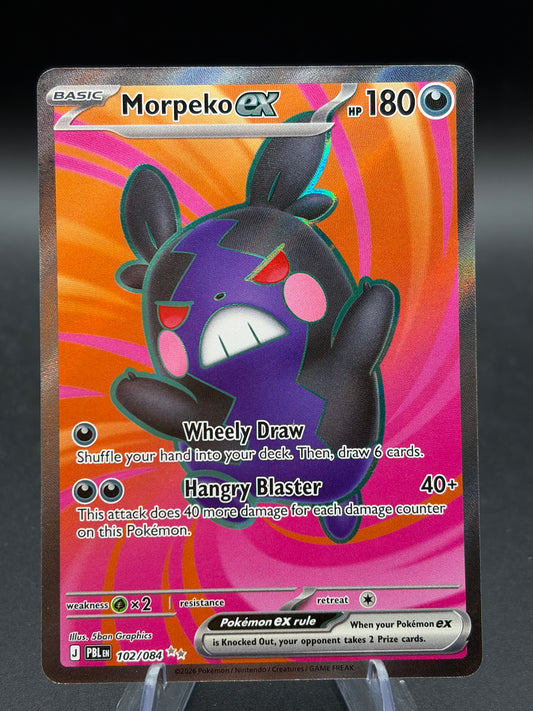Pokémon TCG: 2026 Morpeko ex - 102/084 - ME05: Pitch Black (PBL)
