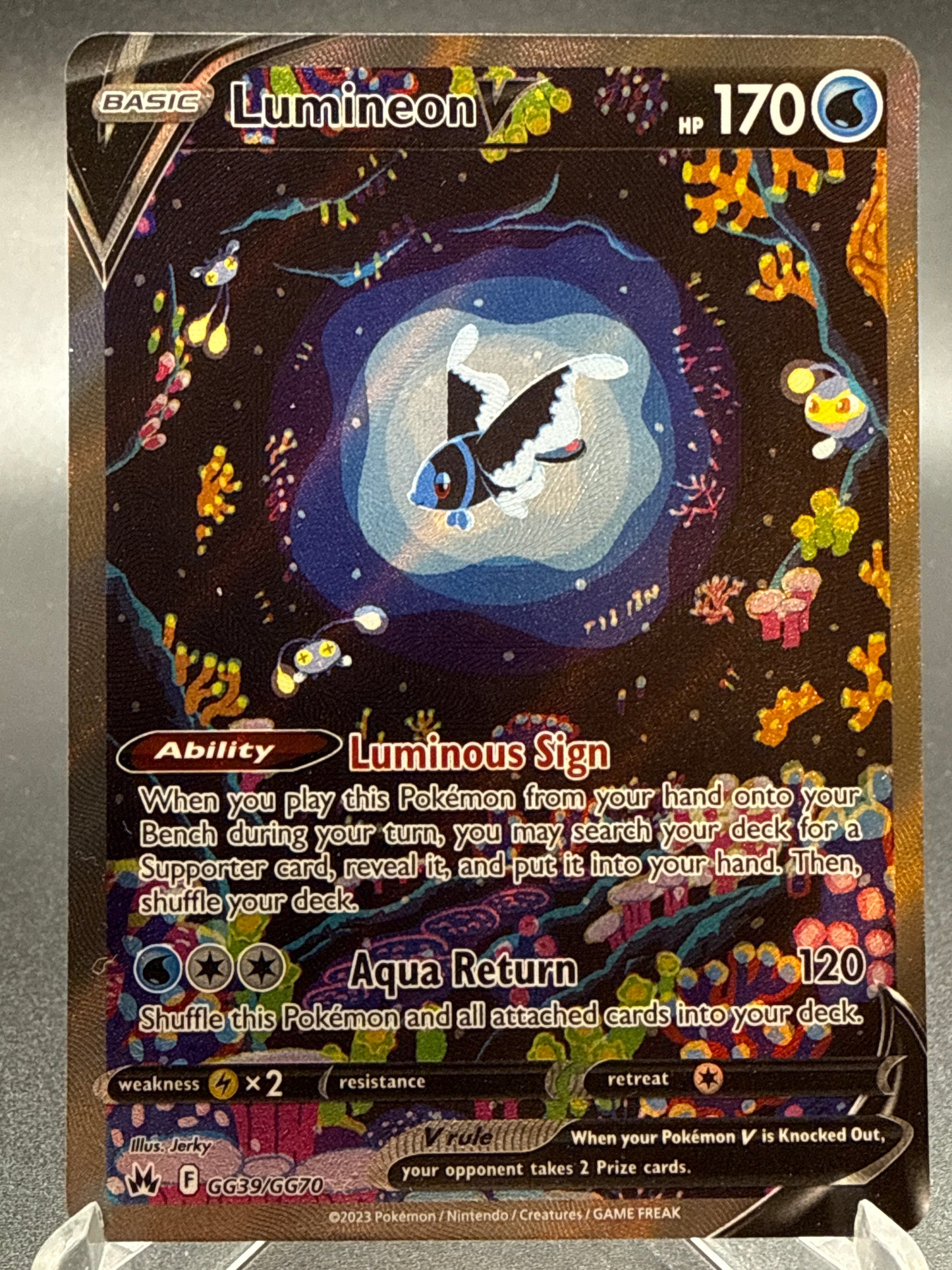 Pokémon TCG: 2023 Lumineon V GG39/GG70 SWSH: Crown Zenith Galarian Gallery