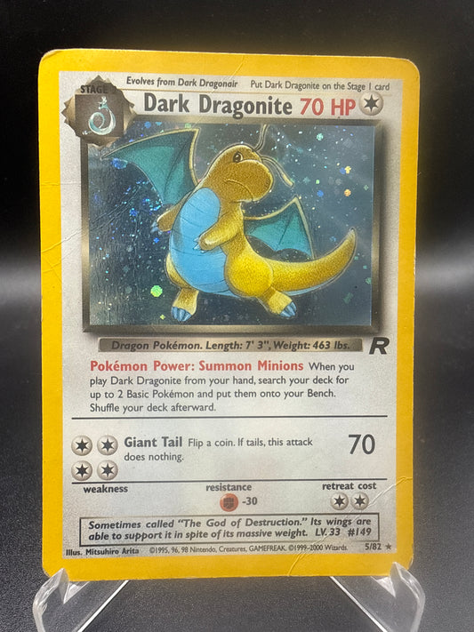 Pokémon TCG: 2000 Dark Dragonite - 5/82 - Team Rocket Unlimited Holo