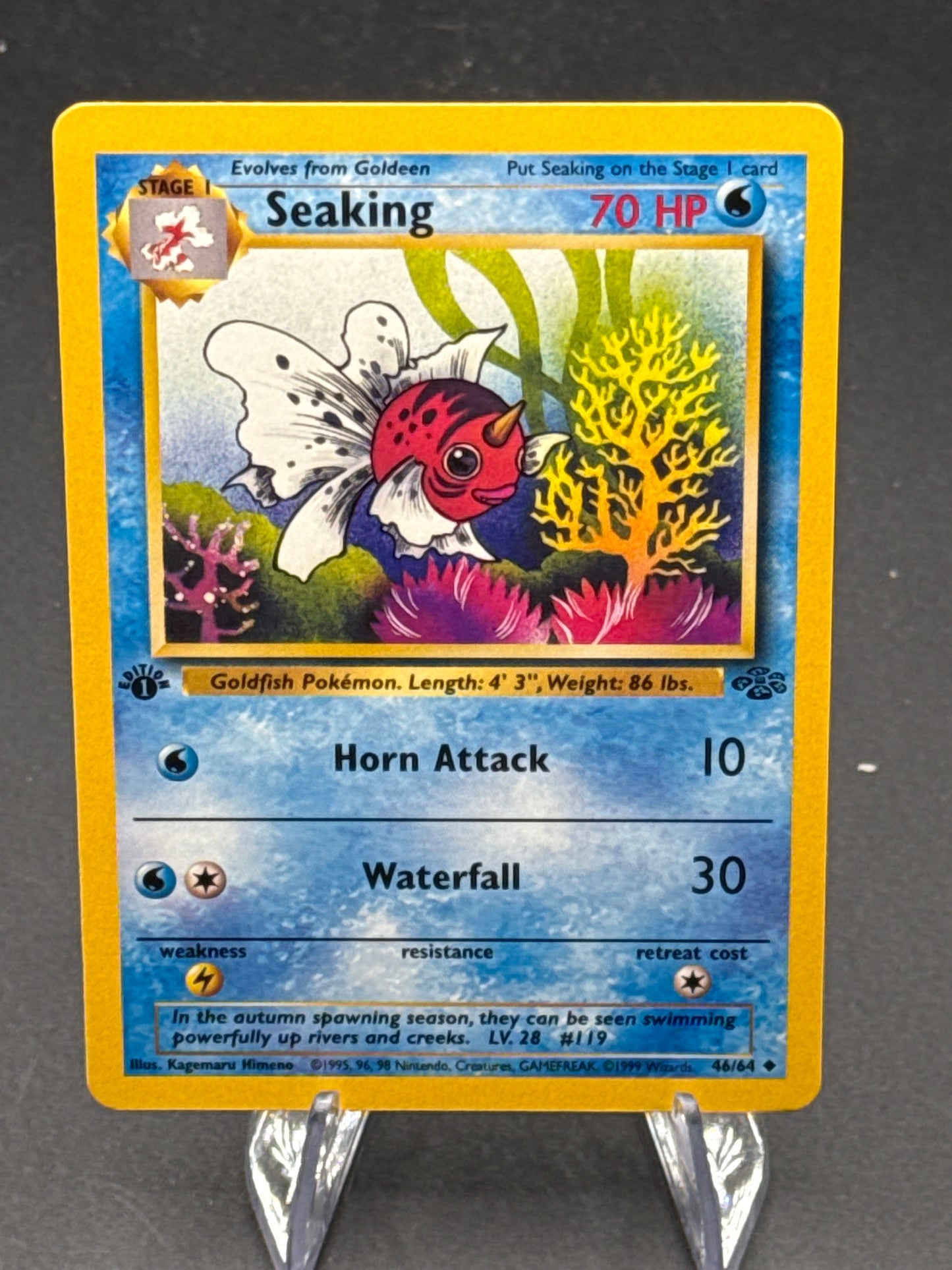 Pokémon TCG: 1999 - Seaking 46/64 - Jungle - 1st edition