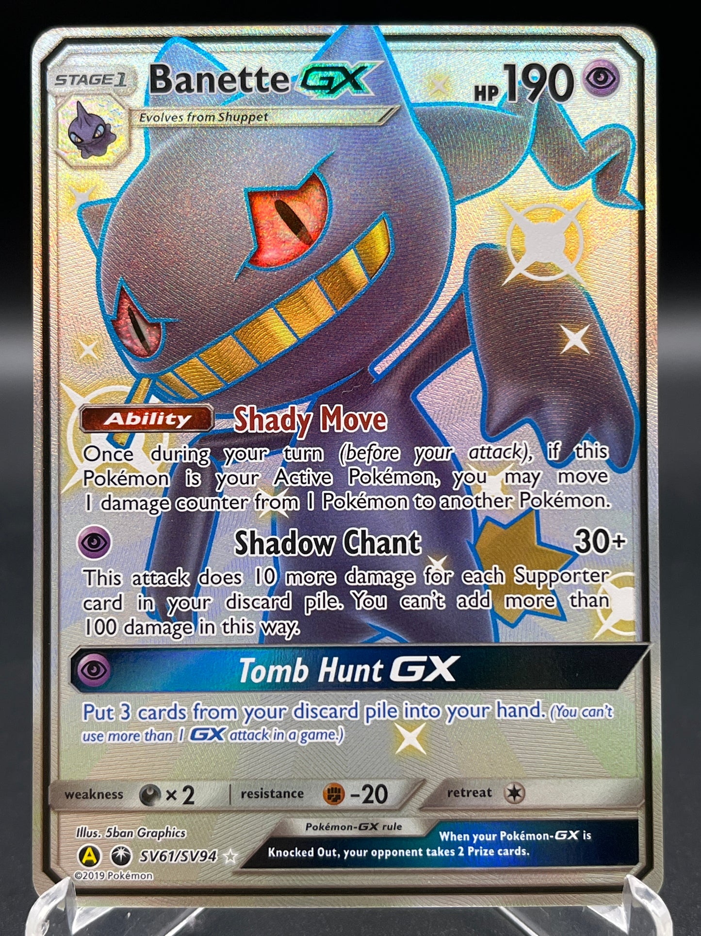 Pokémon TCG: 2019 Banette GX SV61/SV94 Hidden Fates