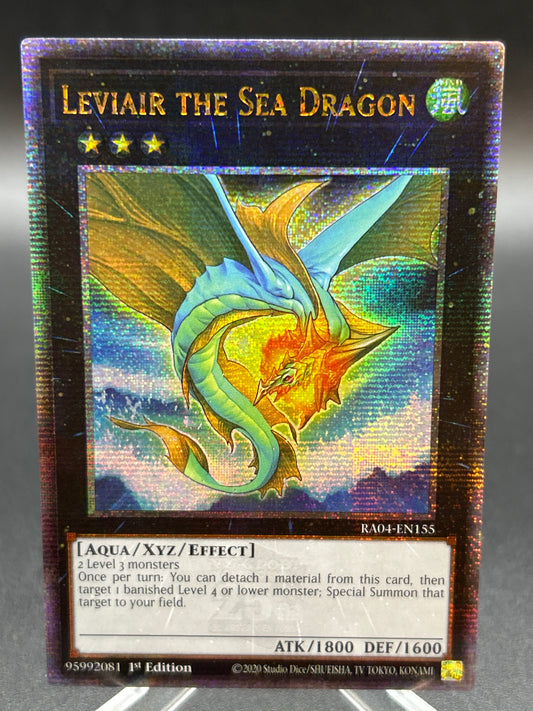 Yu-Gi-Oh! TCG: Leviair the Sea Dragon (Quarter Century Secret Rare) RA04-EN155 Quarter Century Stampede