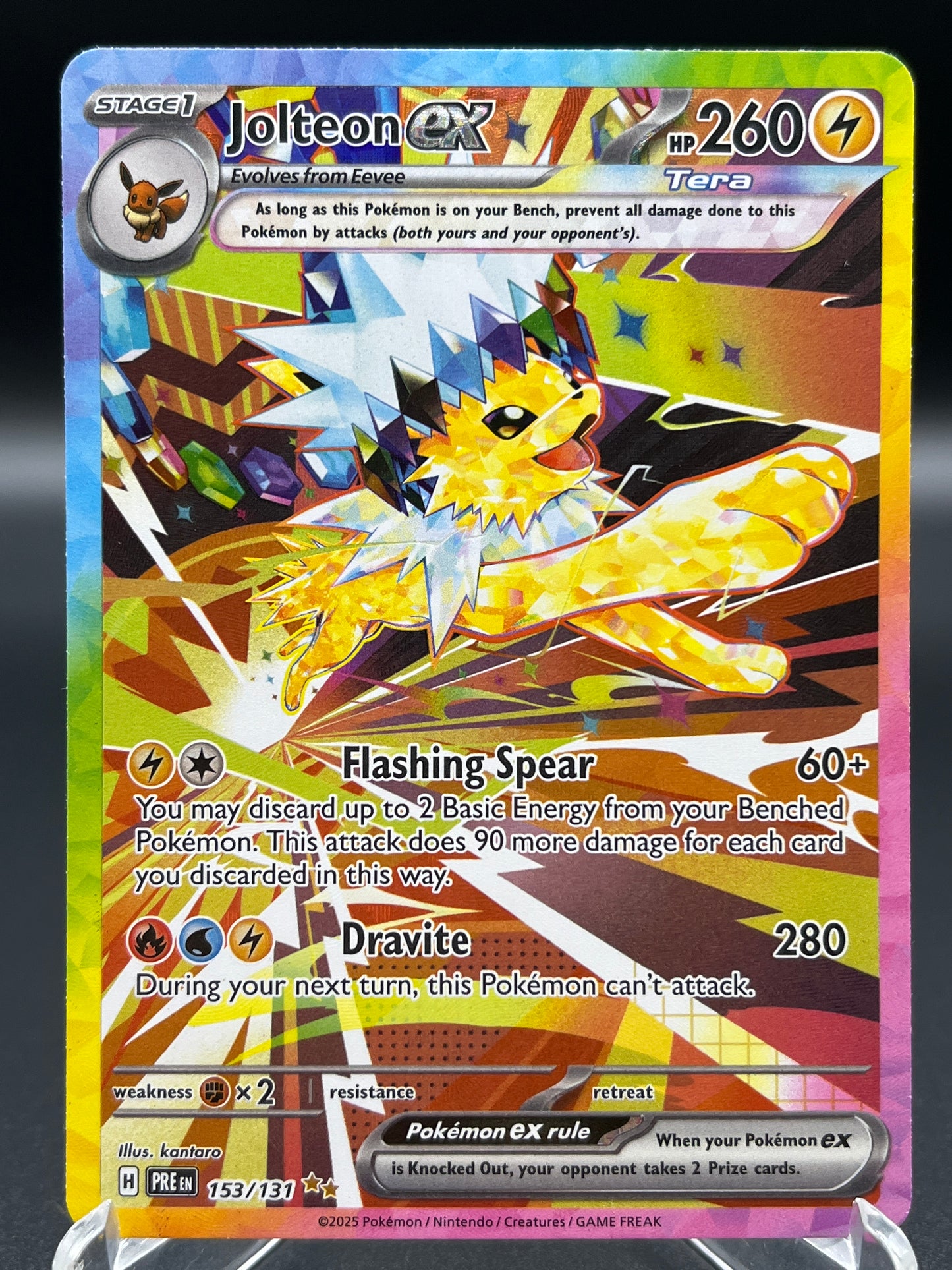Pokémon TCG: 2025 Jolteon ex 153/131 - SV: Prismatic Evolutions