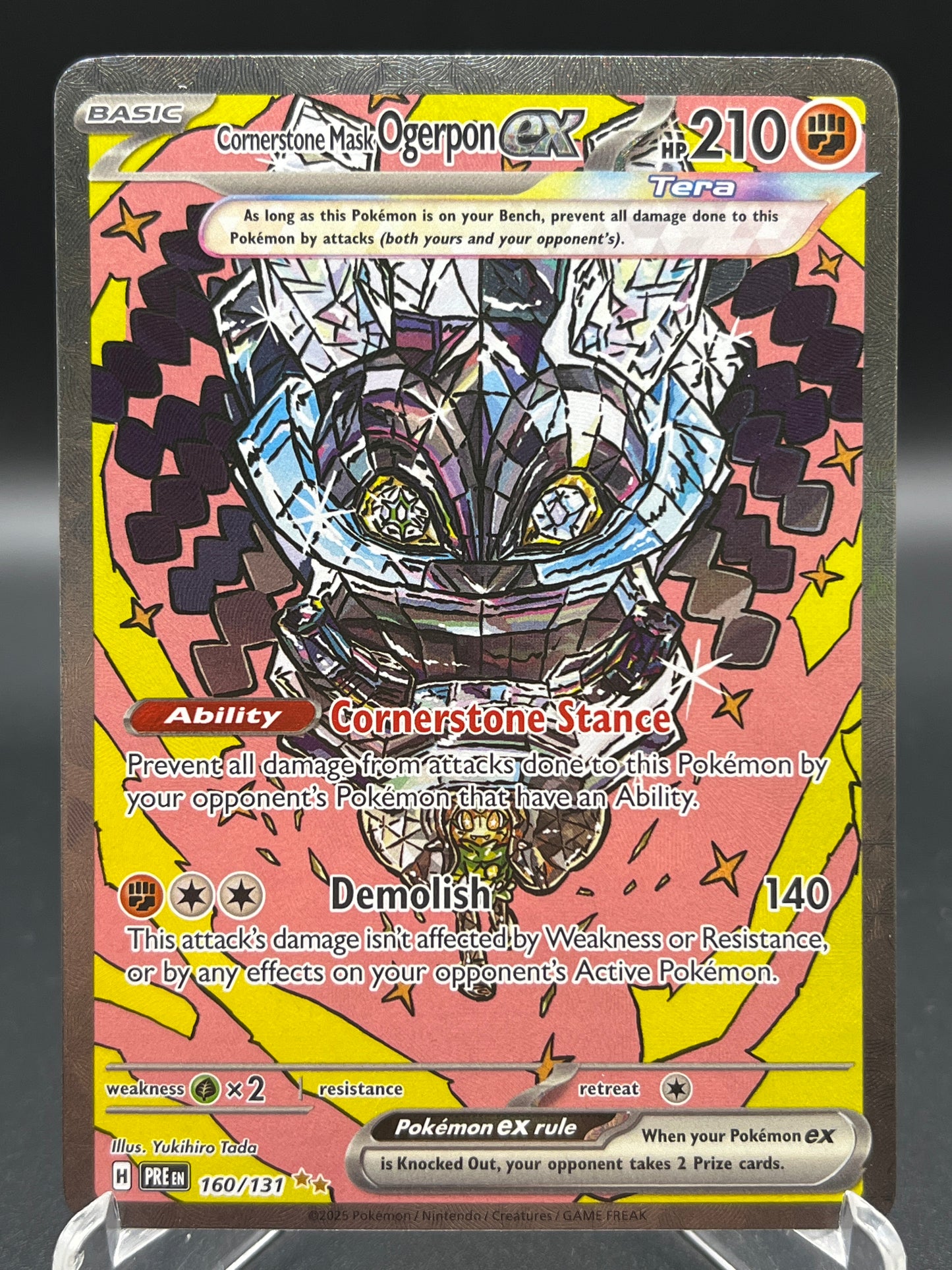 Pokémon TCG: 2025 - Cornerstone Mask Ogerpon ex - 160/131 - SV: Prismatic Evolutions