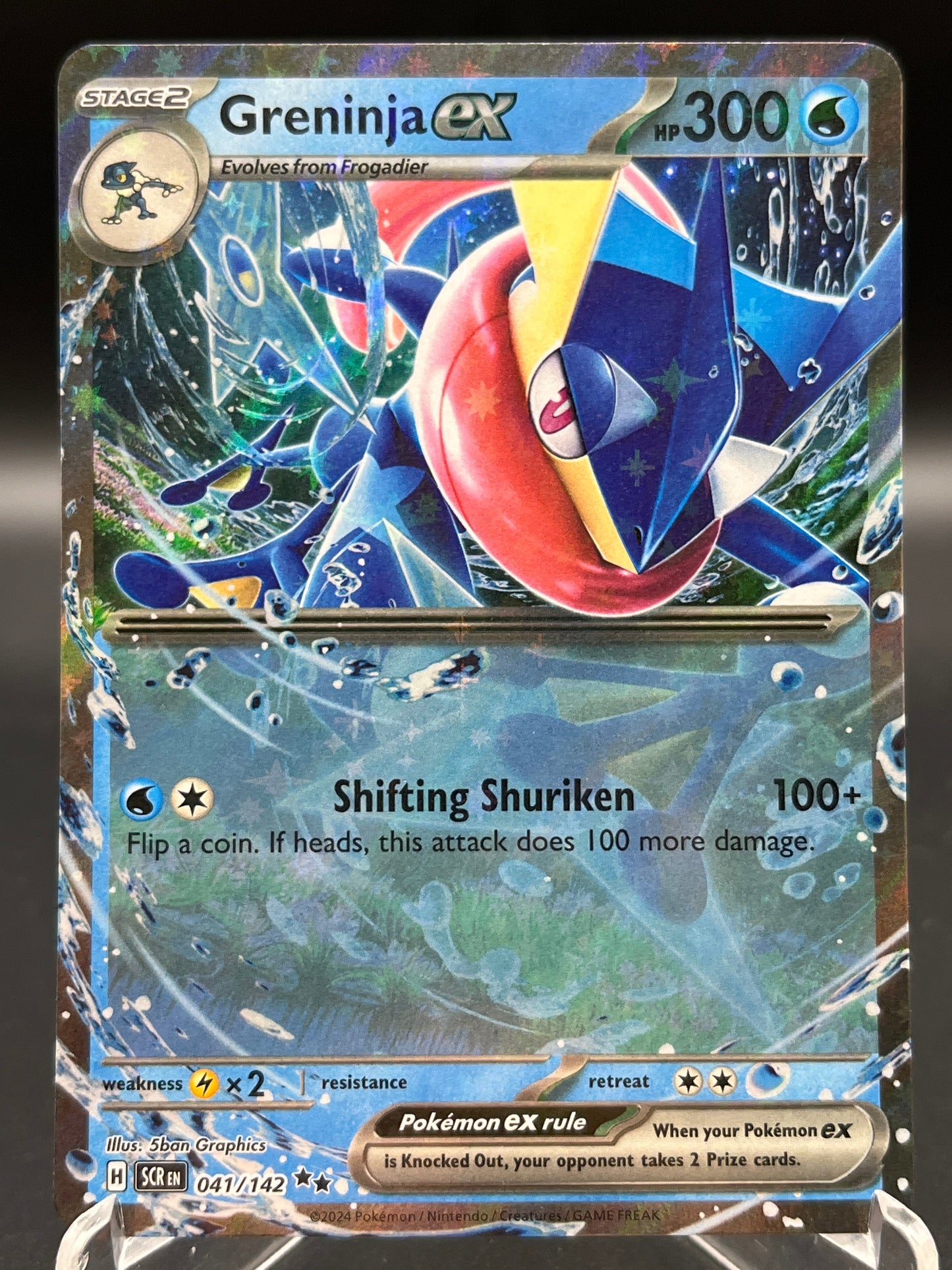 Pokémon TCG: 2024 Greninja ex 041/142 SV: Stellar Crown