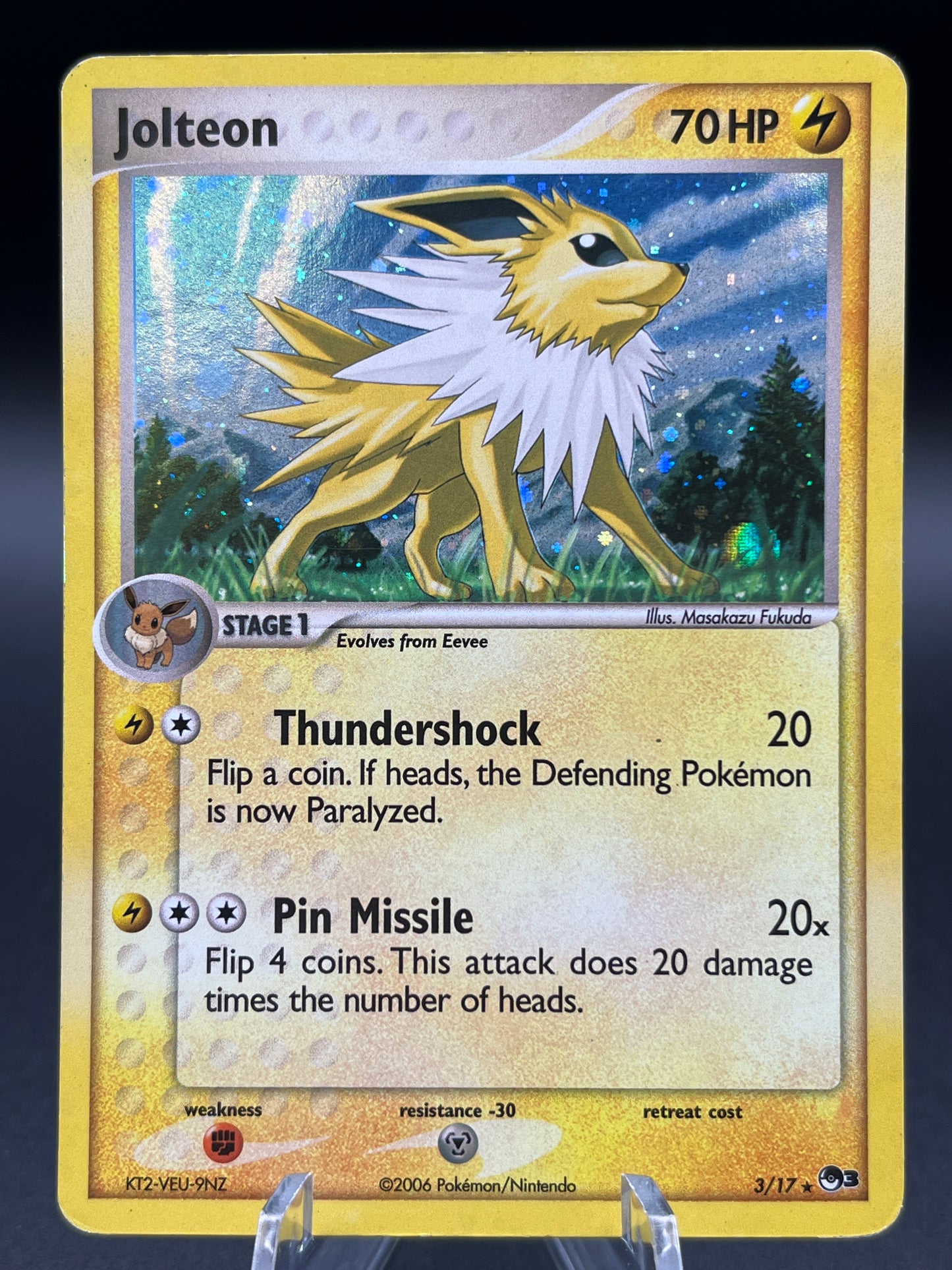Pokémon TCG: 2006 Jolteon - 3/17 - POP Series 3 Holo