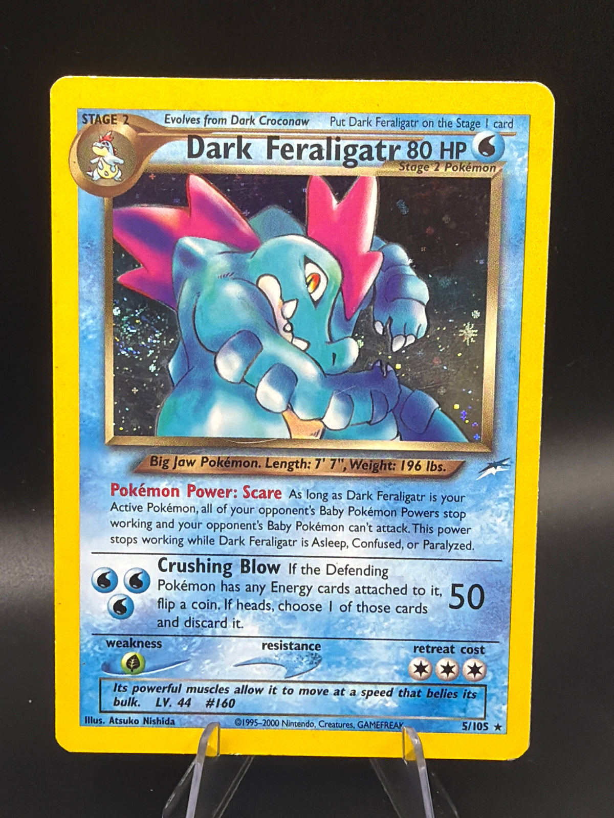 Pokémon TCG: 2000 Dark Feraligatr 5/105 Neo Destiny Unlimited Holo