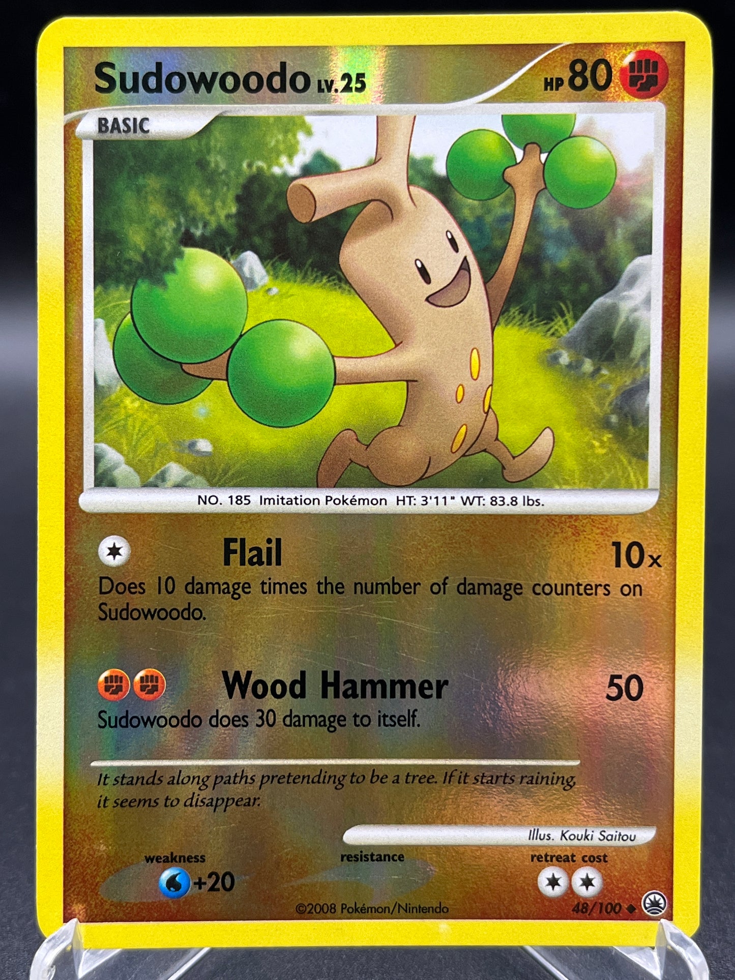 Pokémon TCG: 2008 Sudowoodo Lv. 25 48/100 - Majestic Dawn Reverse Holo