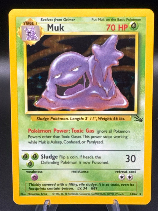 Pokémon TCG: 1999 Muk 13/62 Fossil Holo